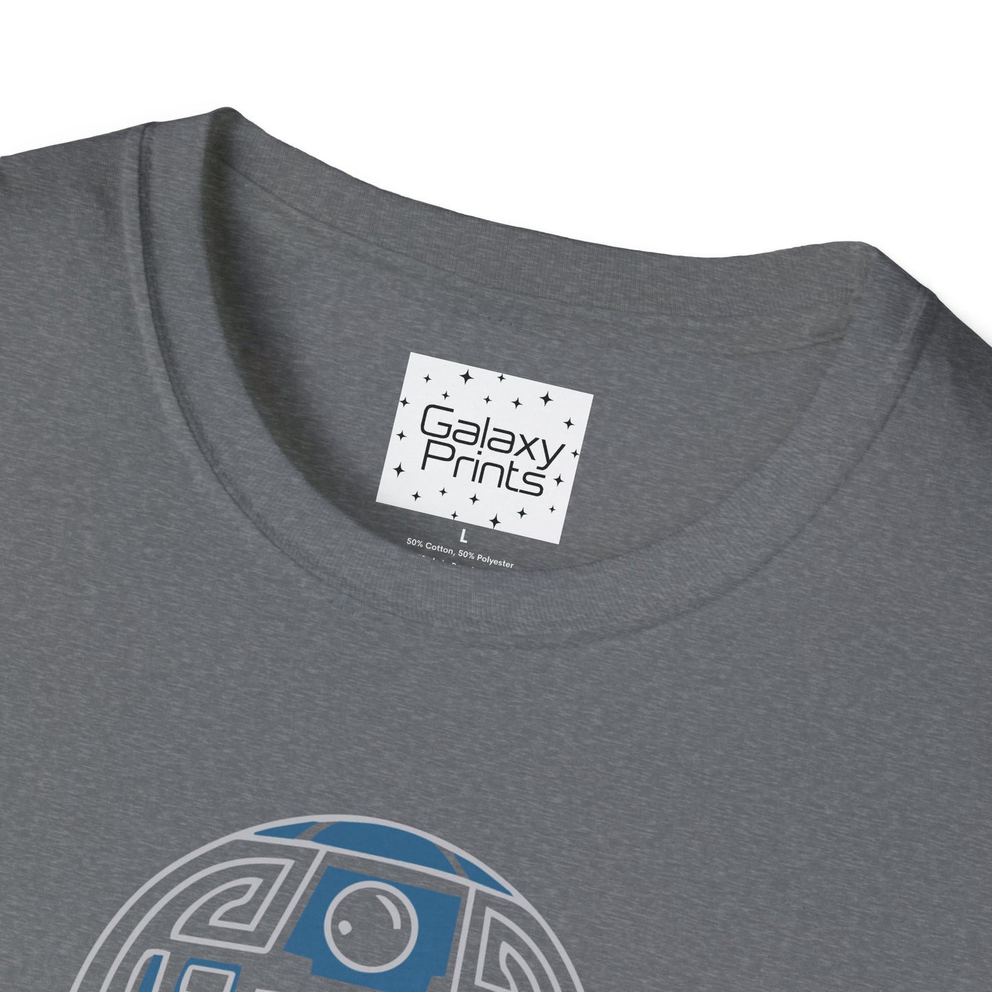 Star Wars Inspired Unisex T-Shirt - R2 D2 Digital Outline Framework Graphic Tee