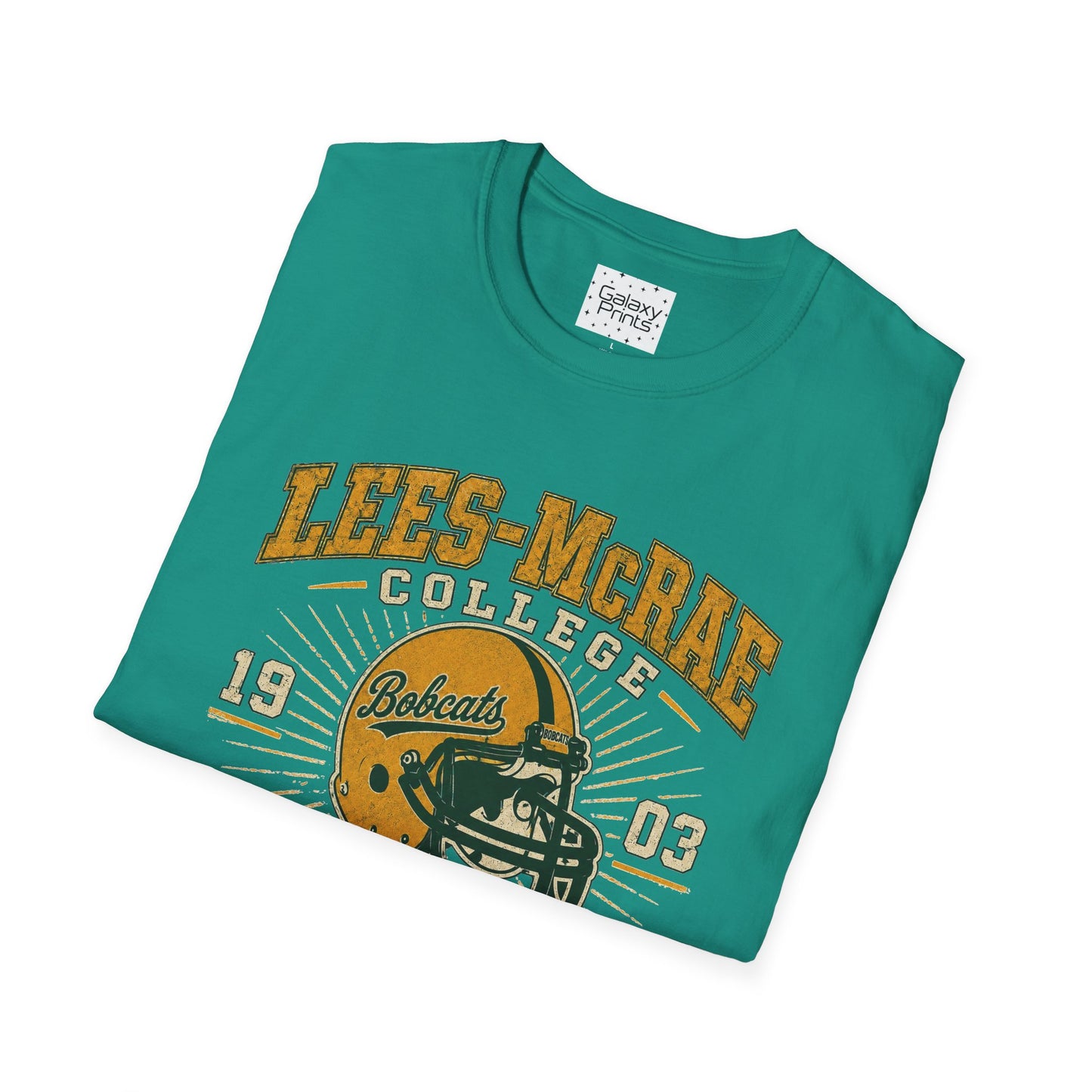 Lees-McRae College Bobcats Vintage Football T-Shirt — Forever Undefeated - The Black Hole