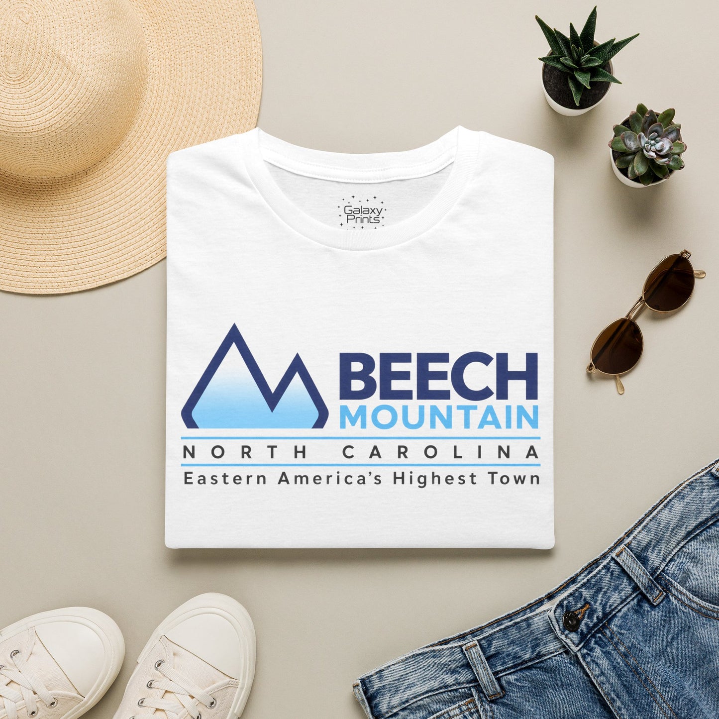 Beech Mountain NC T-Shirt — "Eastern America's Highest Town" Souvenir
