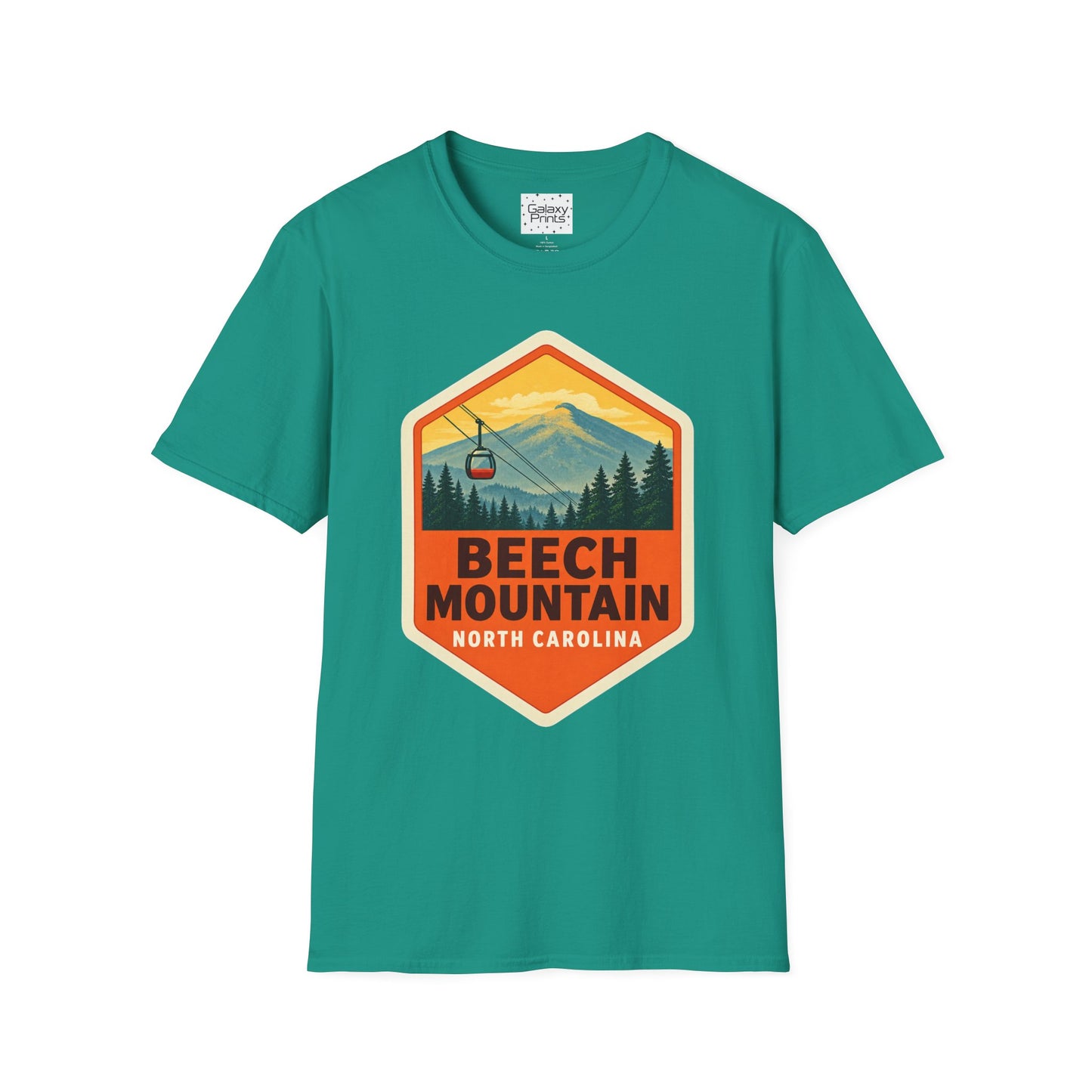 Beech Mountain NC Graphic T-Shirt Diamond — Mountain Ski Lift Vintage look