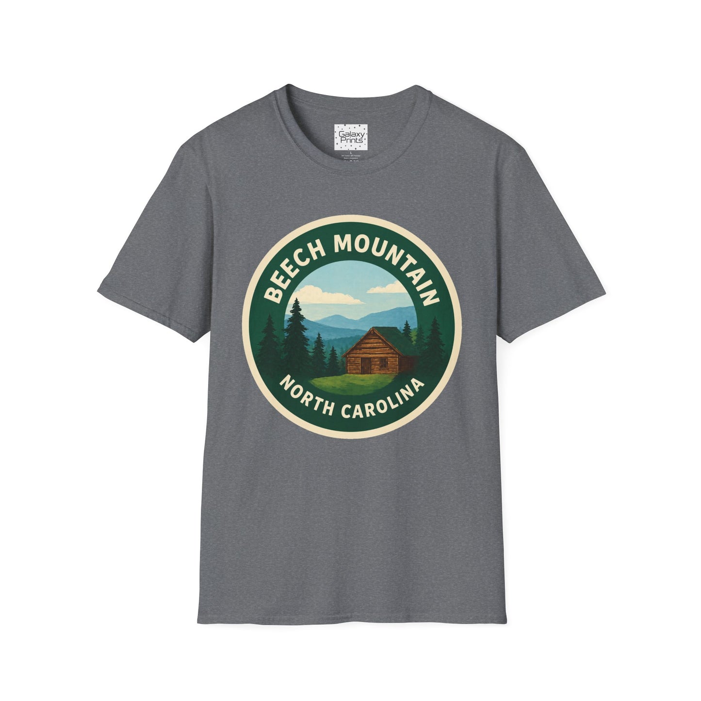 Beech Mountain NC T-Shirt — Mountain Cabin Scenic Graphic Tee