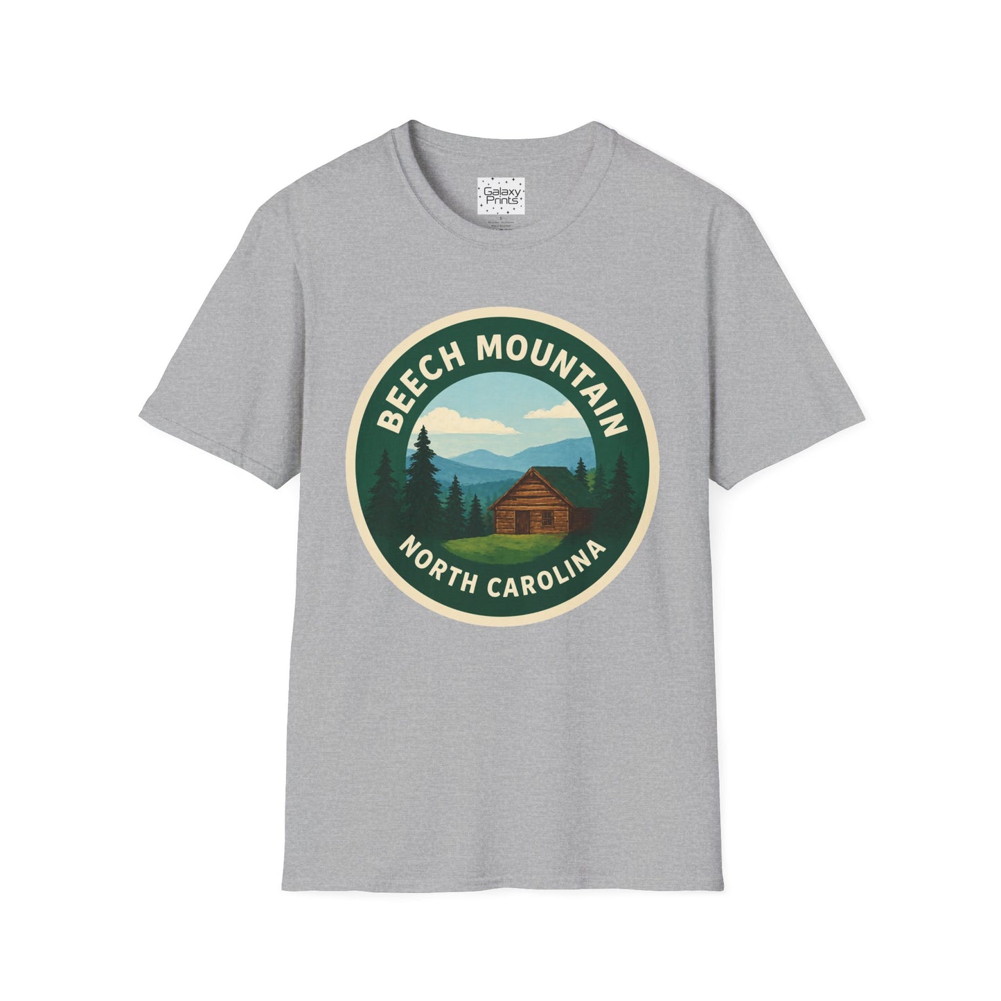 Beech Mountain NC T-Shirt — Mountain Cabin Scenic Graphic Tee