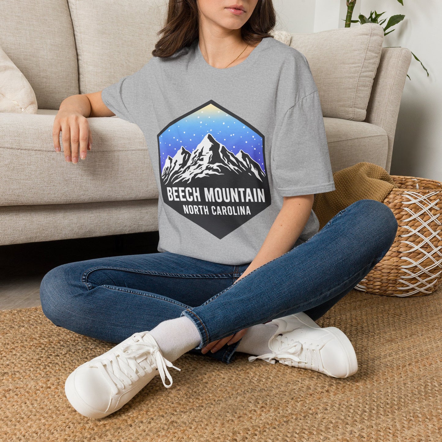 Mountain Blue Diamond T‑Shirt — Beech Mountain North Carolina Graphic Tee