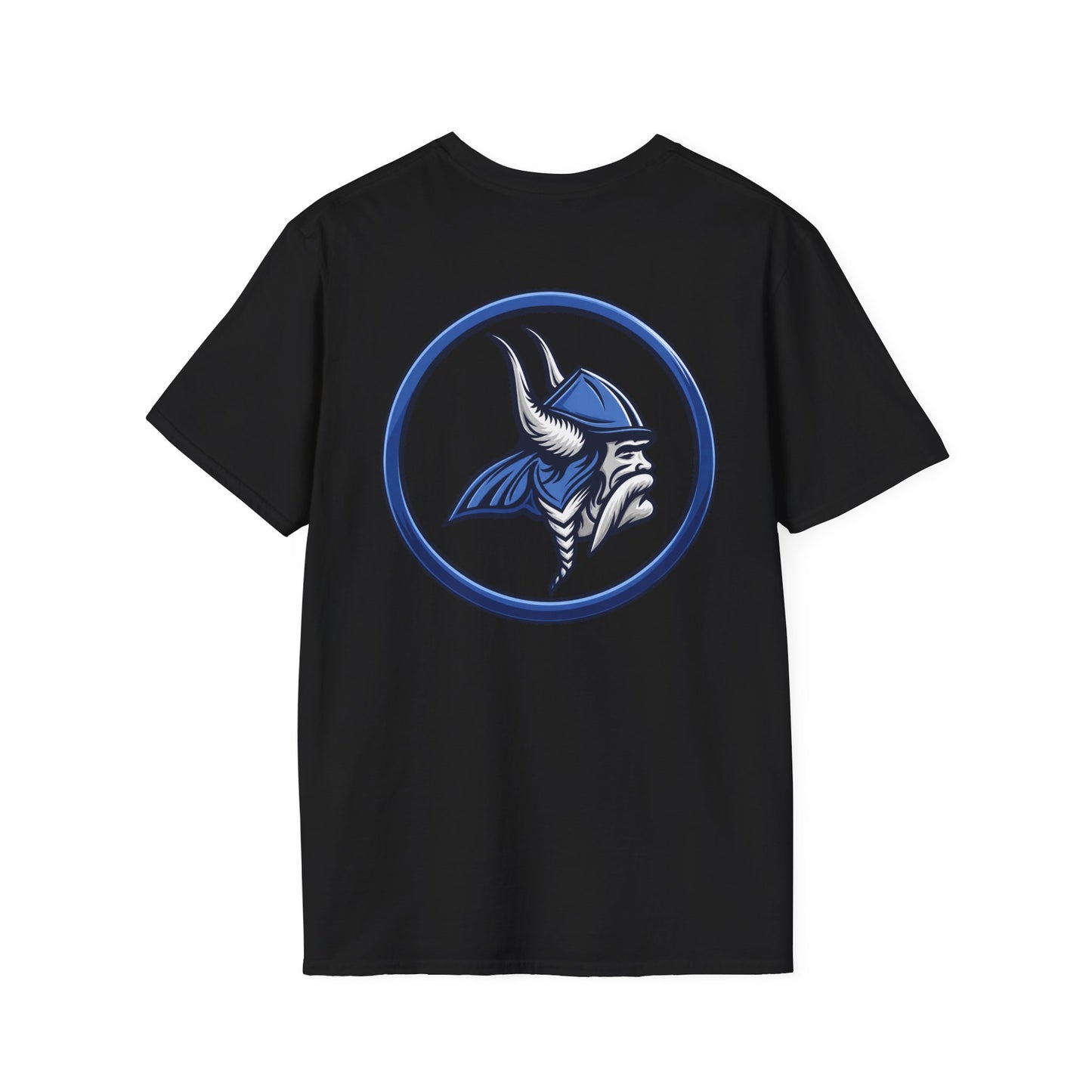 Property of JTH Vikings T‑Shirt S — Viking in Power Circle back - Hoggard School Spirit Tee