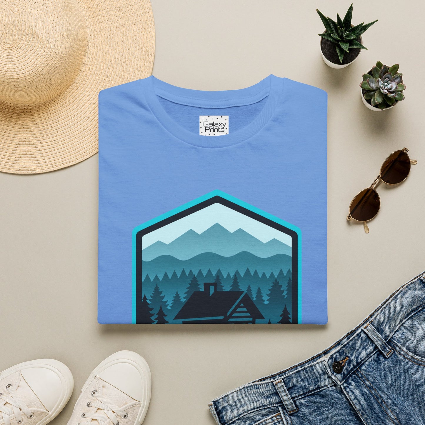Beech Mountain North Carolina Cabin Tee — Mountain Cabin Graphic T-Shirt