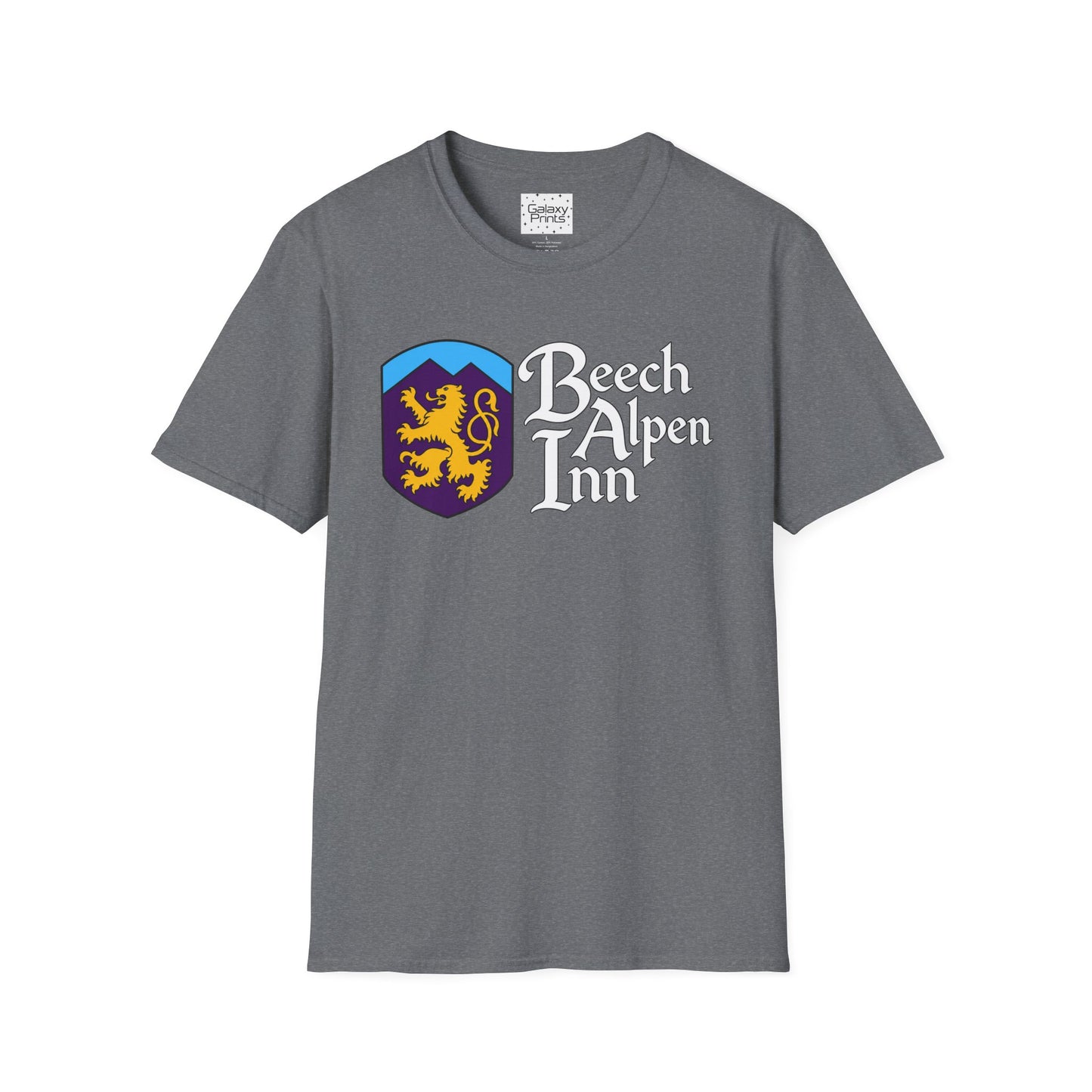 Beech Alpen Inn Crest Tee - (vintage heraldic logo) T-Shirt - Beech Mtn, NC