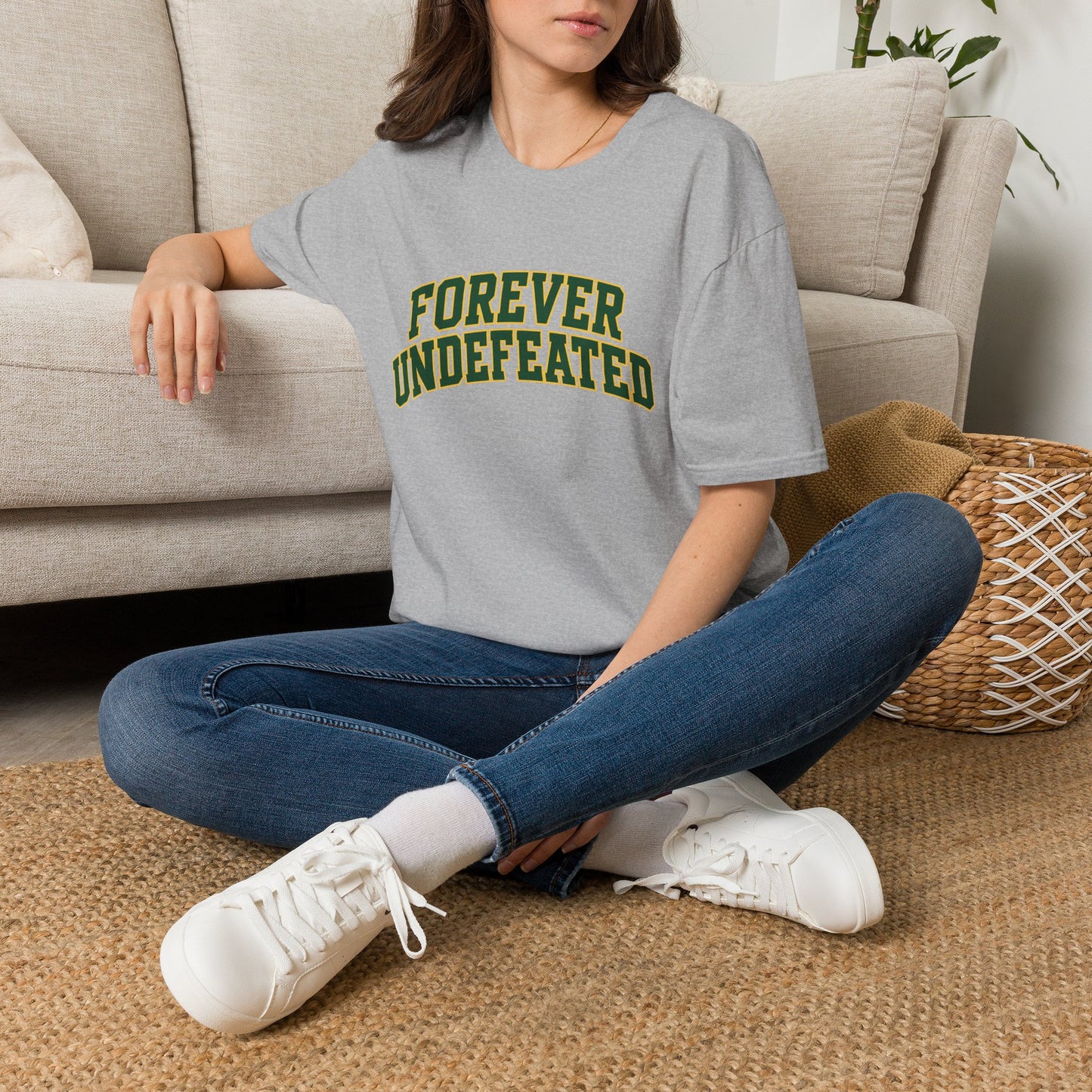 Lees-McRae College Bobcats Vintage Football T-Shirt — Forever Undefeated - Wooden Nickel / Chip