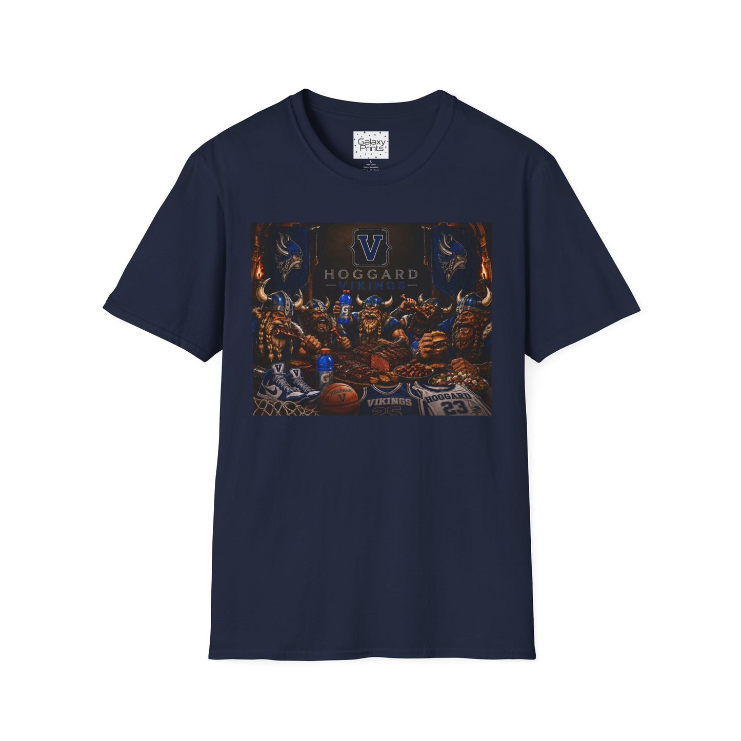Vikings Basketball Feast T‑Shirt — Hoggard School Spirit Tee - Men's Baseball