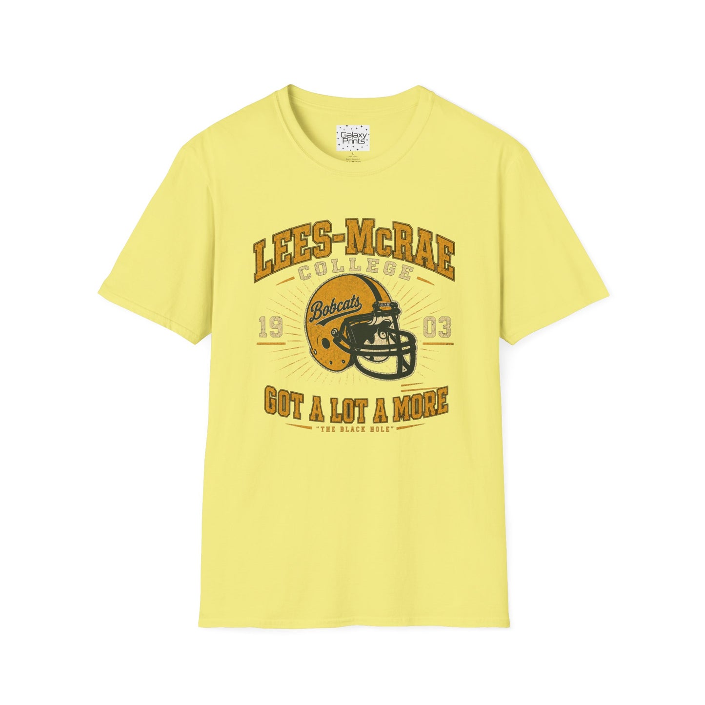 Lees-McRae College Bobcats Vintage Football T-Shirt — Got A Lot A More - The Black Hole