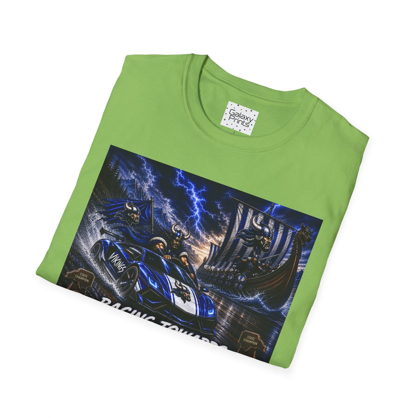 Copy of Unisex T-Shirt - Hoggard Vikings Inspired - Hoggard helmet and 'Domination is a State of Mind' - over our rivals