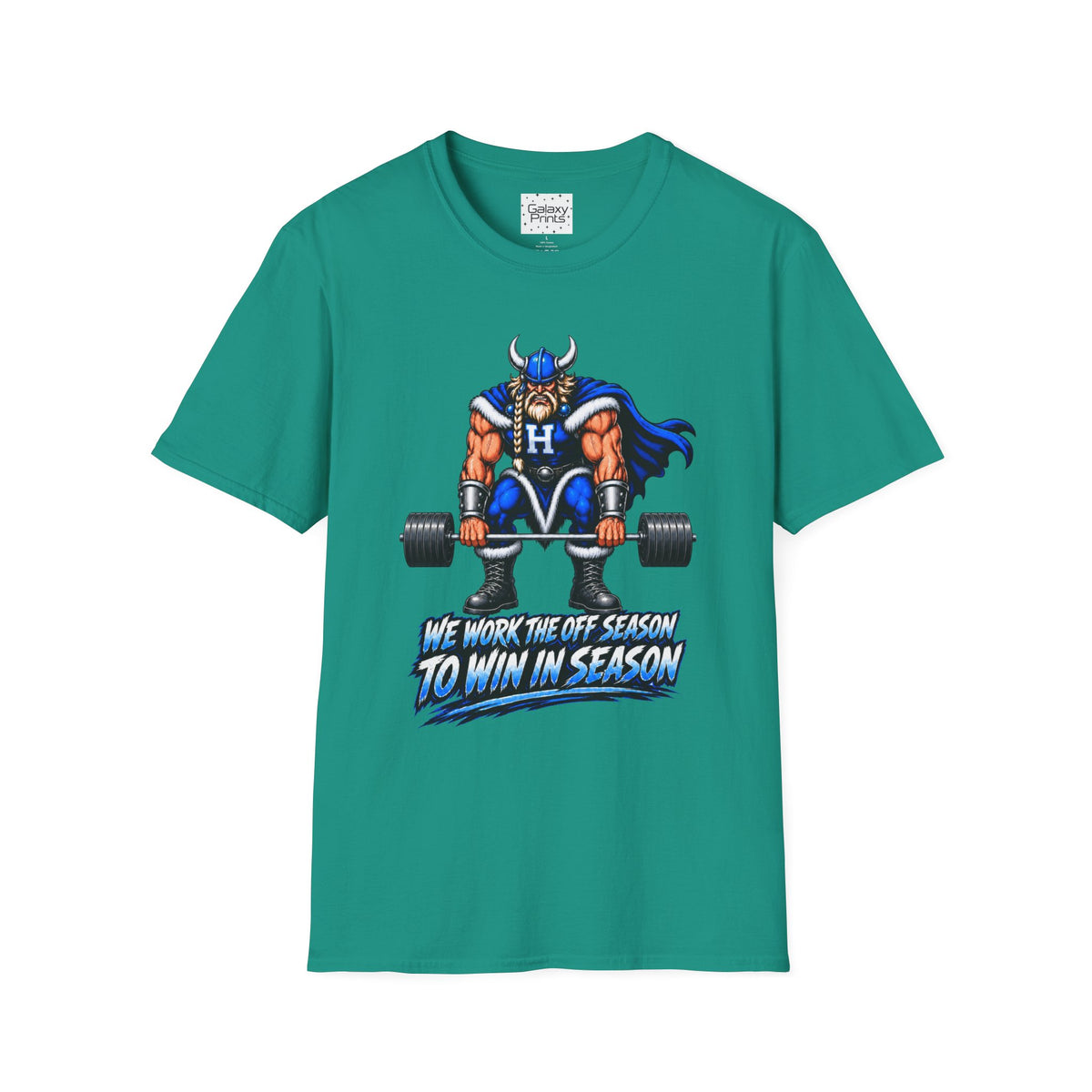 Hoggard Viking Weightlifting T‑Shirt — "We Work the Off Season to Win in Season" - Others Empty