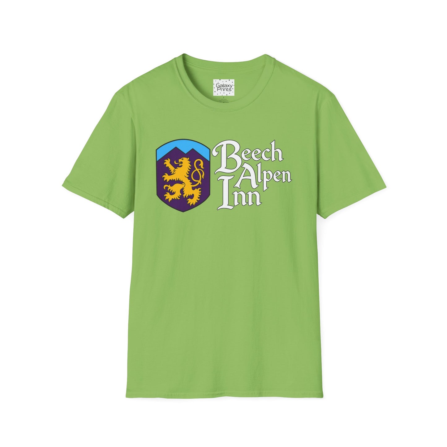 Beech Alpen Inn Crest Tee - (vintage heraldic logo) T-Shirt - Beech Mtn, NC