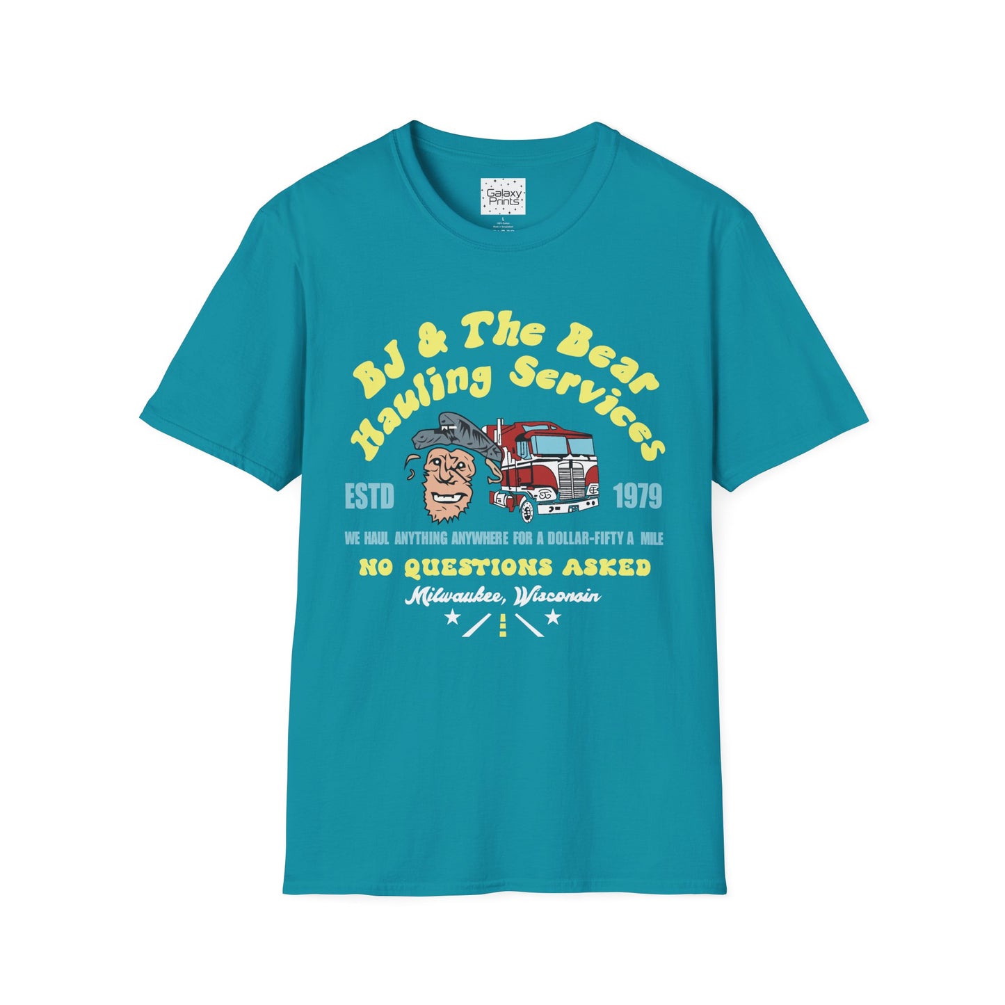 Unisex T-Shirt - Truck Driver BJ and Bear Design - POP Culture