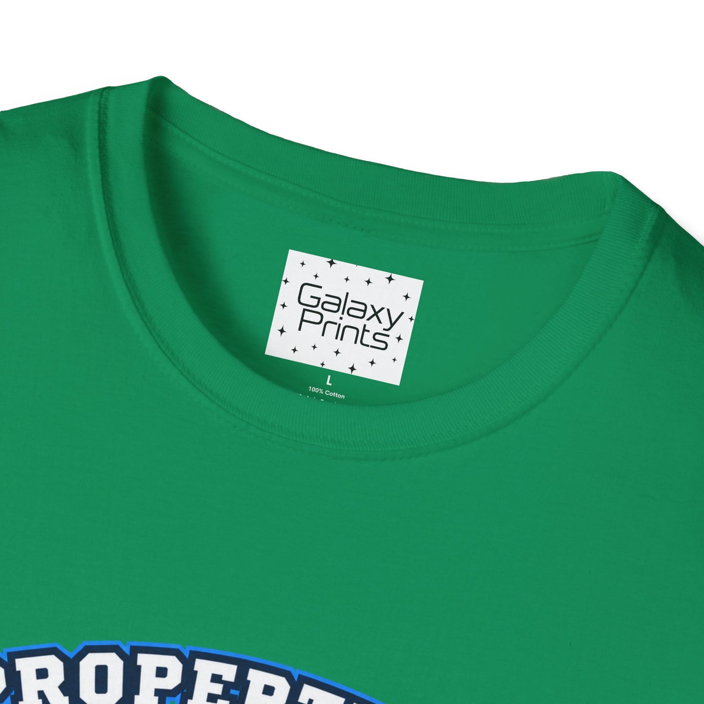 Property of JTH Vikings T‑Shirt L — Viking in Power Circle back - Hoggard School Spirit Tee
