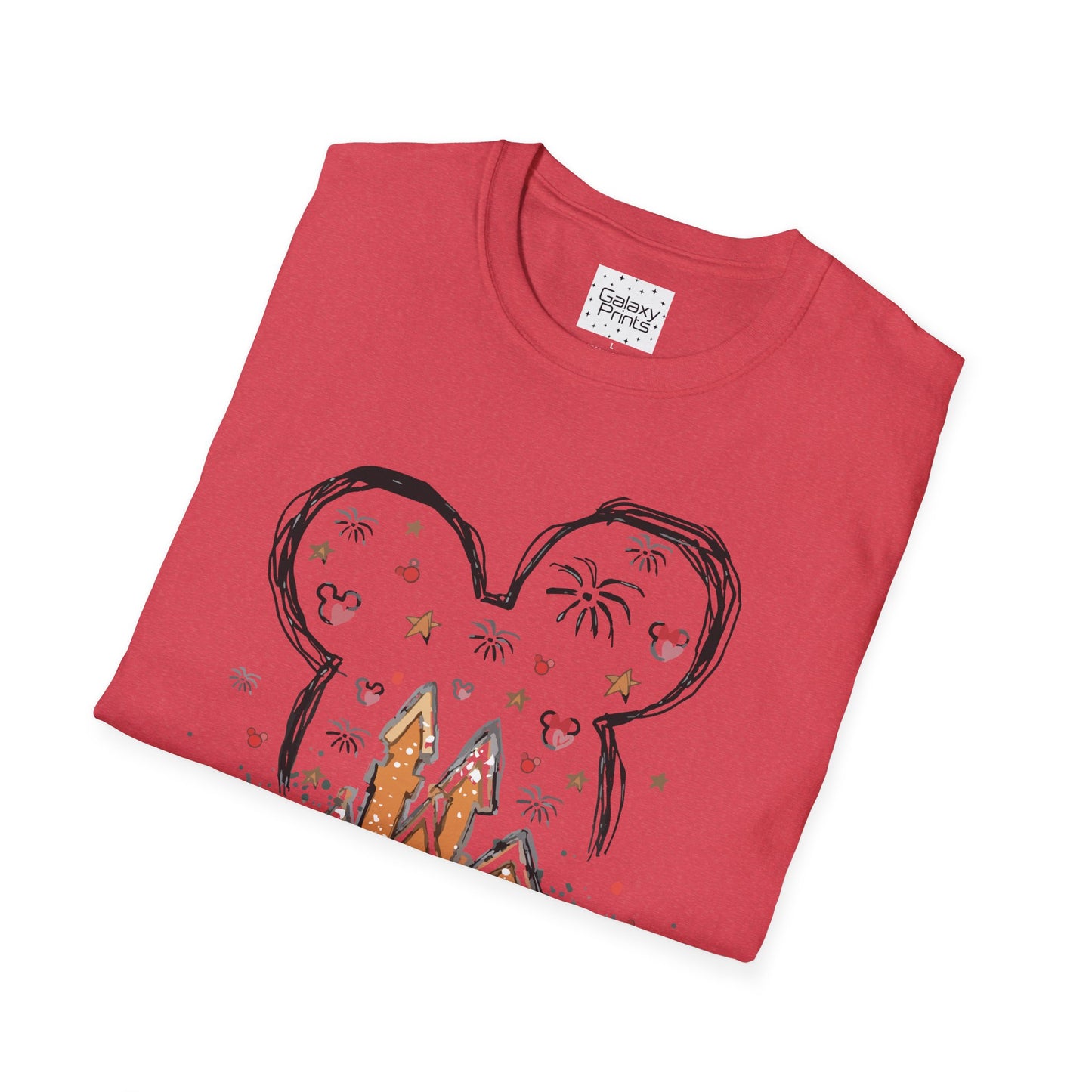 Unisex T-Shirt - DISNEY Inspired - 'Gingerbread Princess Castle with Fireworks'