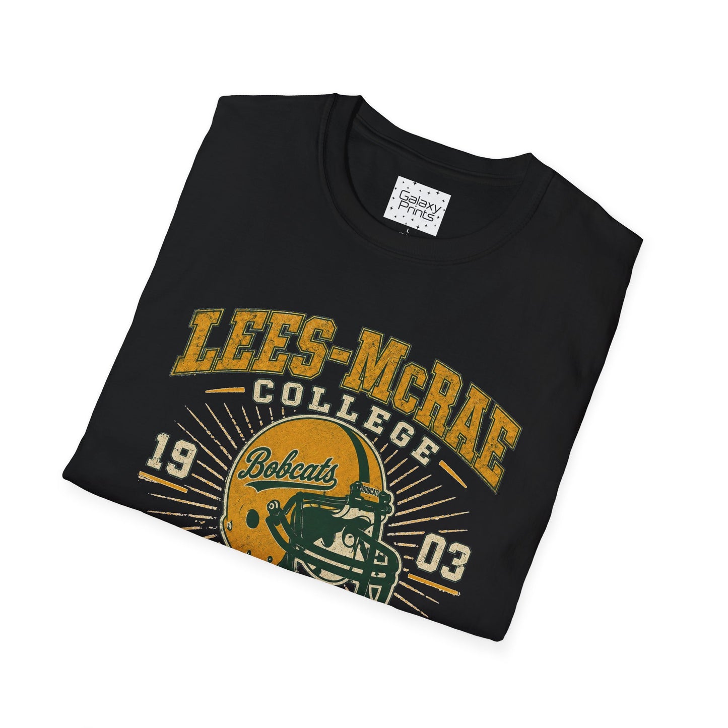 Lees-McRae College Bobcats Vintage Football T-Shirt — Forever Undefeated - The Black Hole