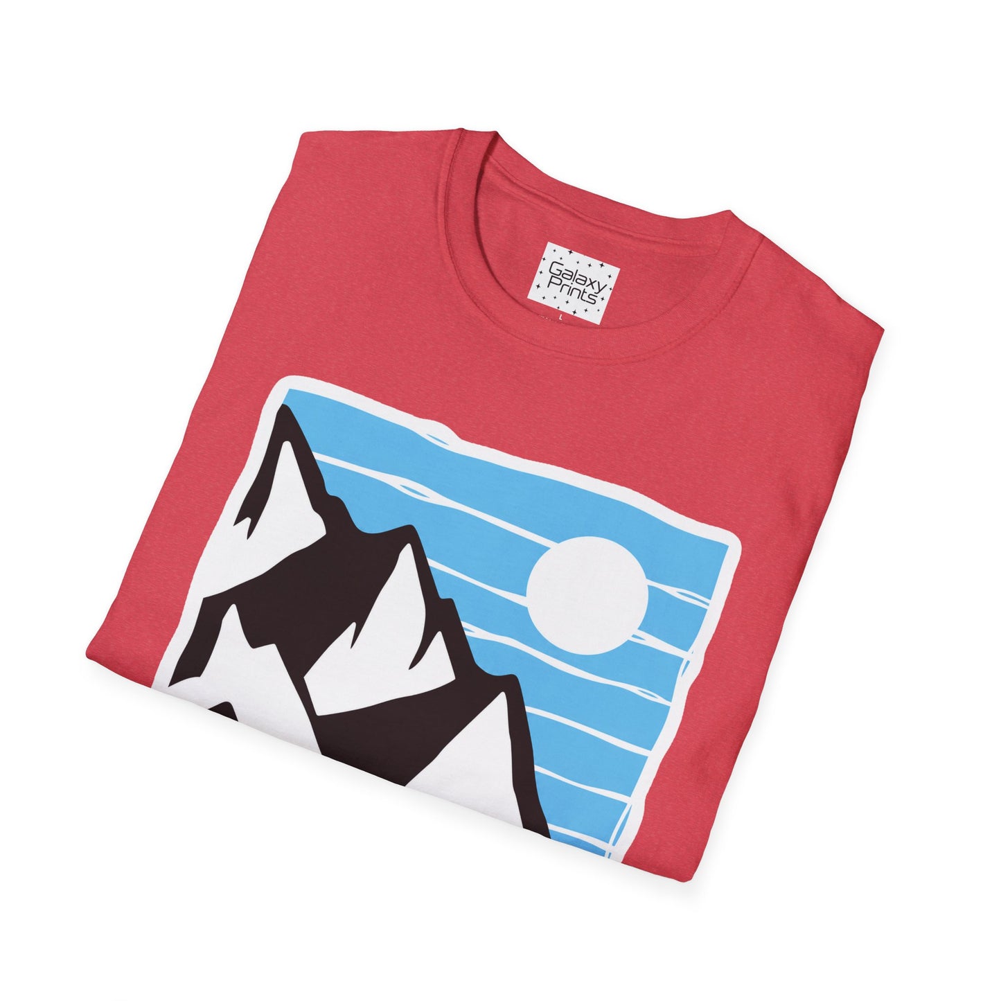 Beach Mountain North Carolina T-Shirt — Retro Mountain Range Sun Graphic Tee