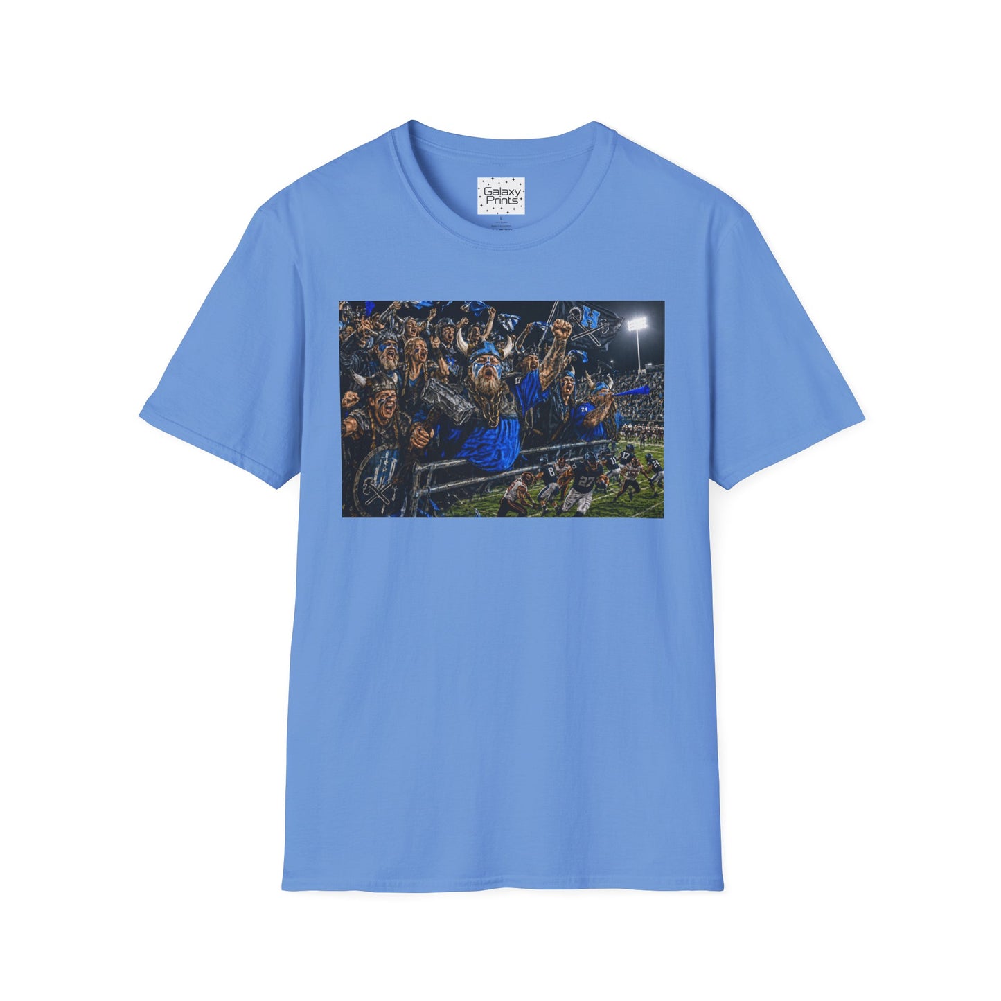 Viking Fans with #1 FAN T‑Shirt — '#1 FAN leading the fight' Graphic Tee - Viking crowd