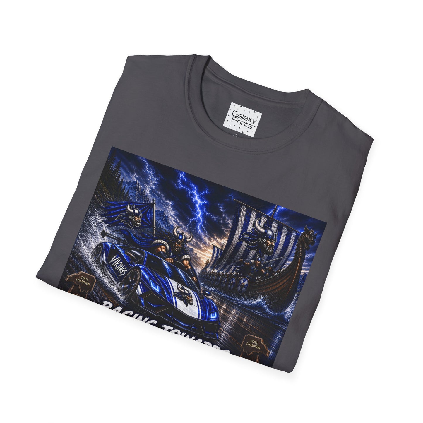 Copy of Unisex T-Shirt - Hoggard Vikings Inspired - Hoggard helmet and 'Domination is a State of Mind' - over our rivals