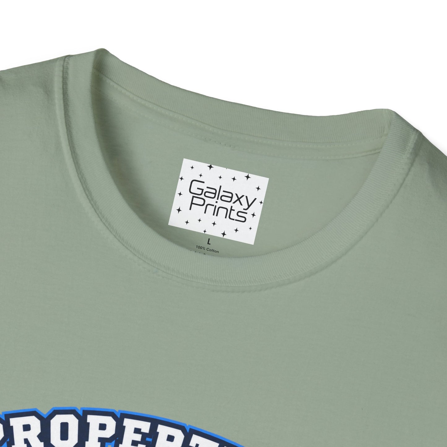 Property of JTH Vikings T‑Shirt L — Viking in Power Circle back - Hoggard School Spirit Tee