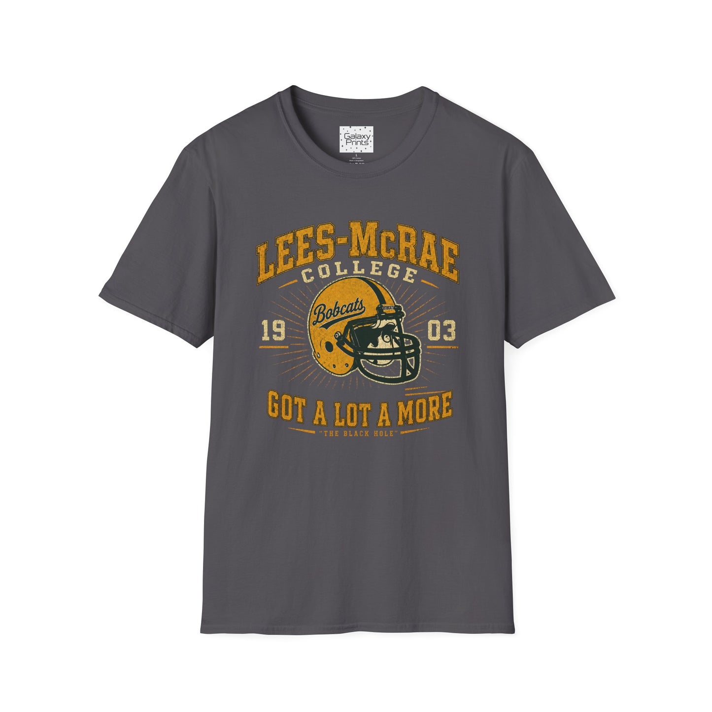 Lees-McRae College Bobcats Vintage Football T-Shirt — Got A Lot A More - The Black Hole