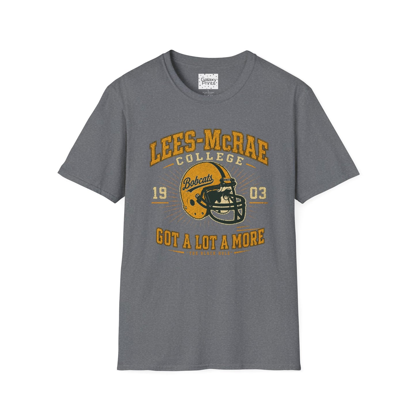 Lees-McRae College Bobcats Vintage Football T-Shirt — Got A Lot A More - The Black Hole