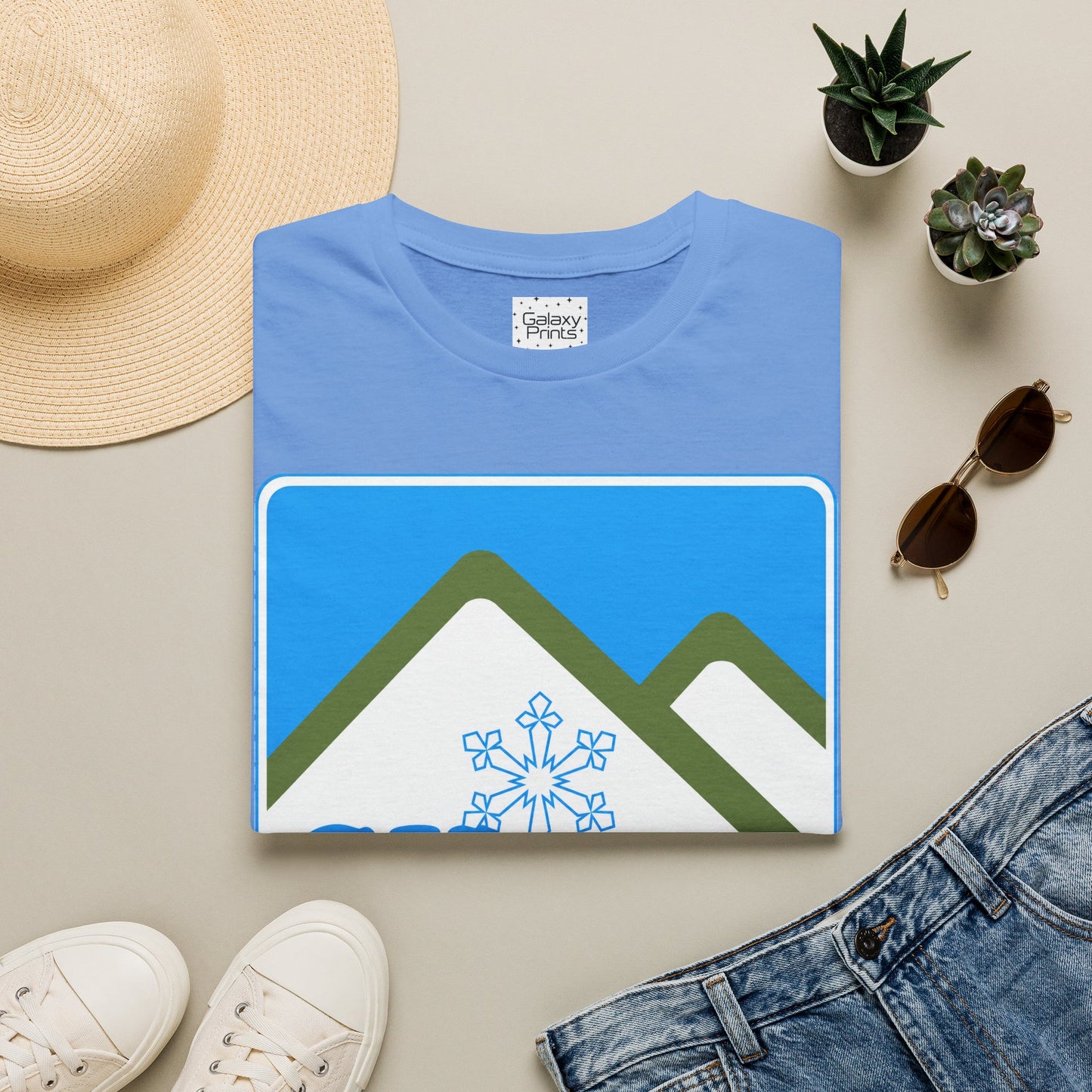 Retro Ski Beech T‑Shirt — Vintage Beech Mountain Snowflake Ski Tee