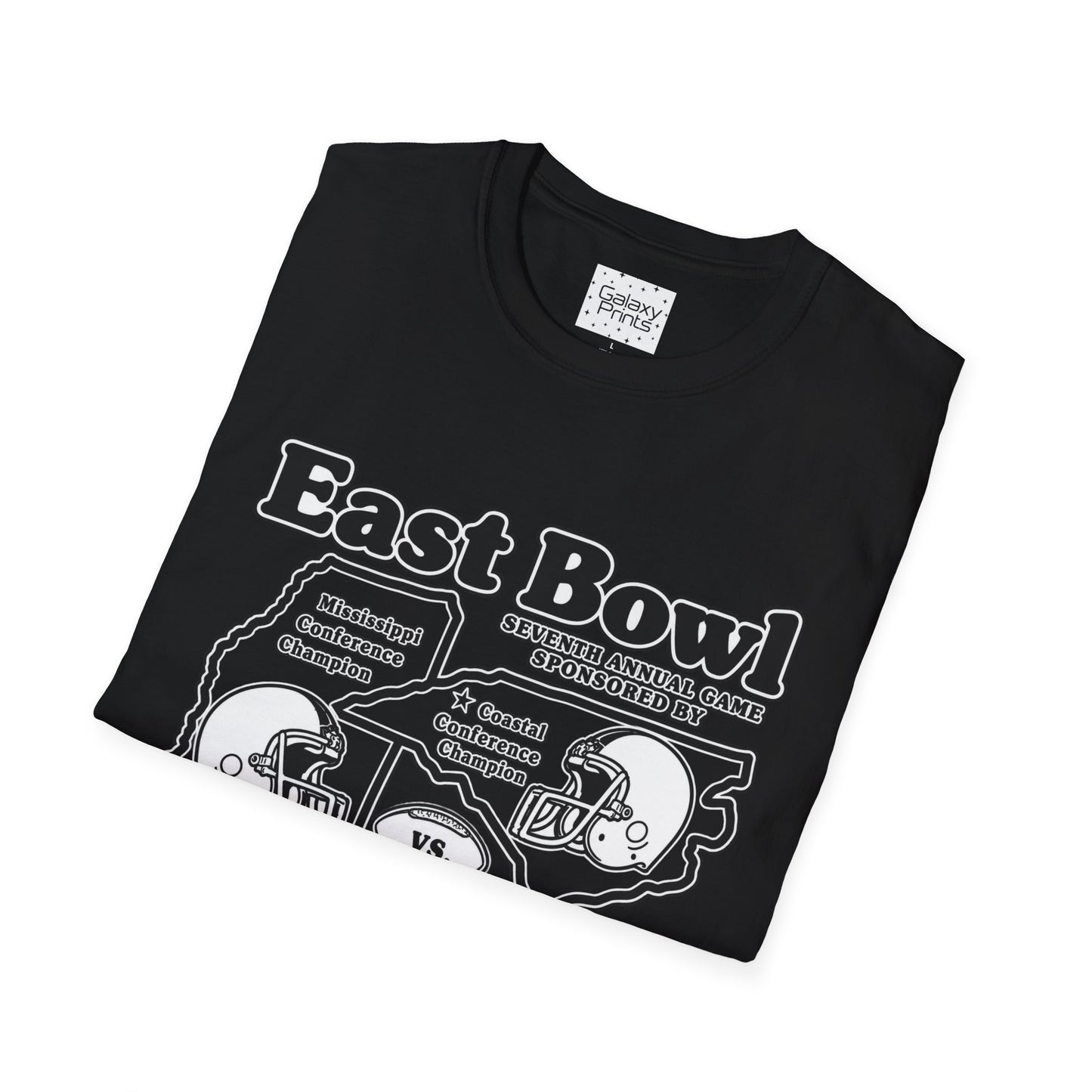 1986 East Bowl Vintage Football T-Shirt — Retro Game Day Tee (East Bowl, Lees McRae)
