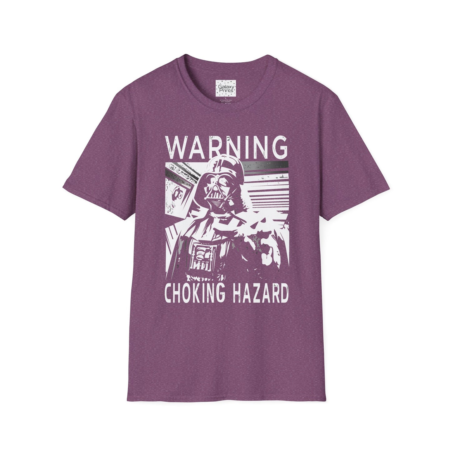 Star Wars Inspired Unisex T-Shirt - 'Choking Hazzard WARNING' Darth Vader Graphic Tee