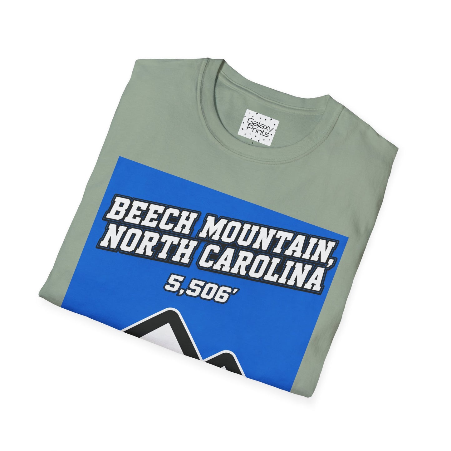 Beech Mountain, NC - The whole town is High T-Shirt — 5,506' Mountain Souvenir Tee