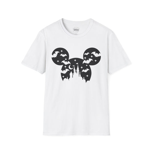Unisex T-Shirt - DISNEY Inspired - 'Mickey Head with Castle for Halloween'