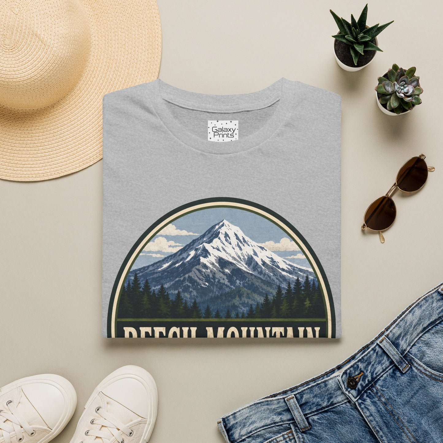 Mountain Graphic T-Shirt — “Beech Mountain, North Carolina” Vintage Outdoor Tee