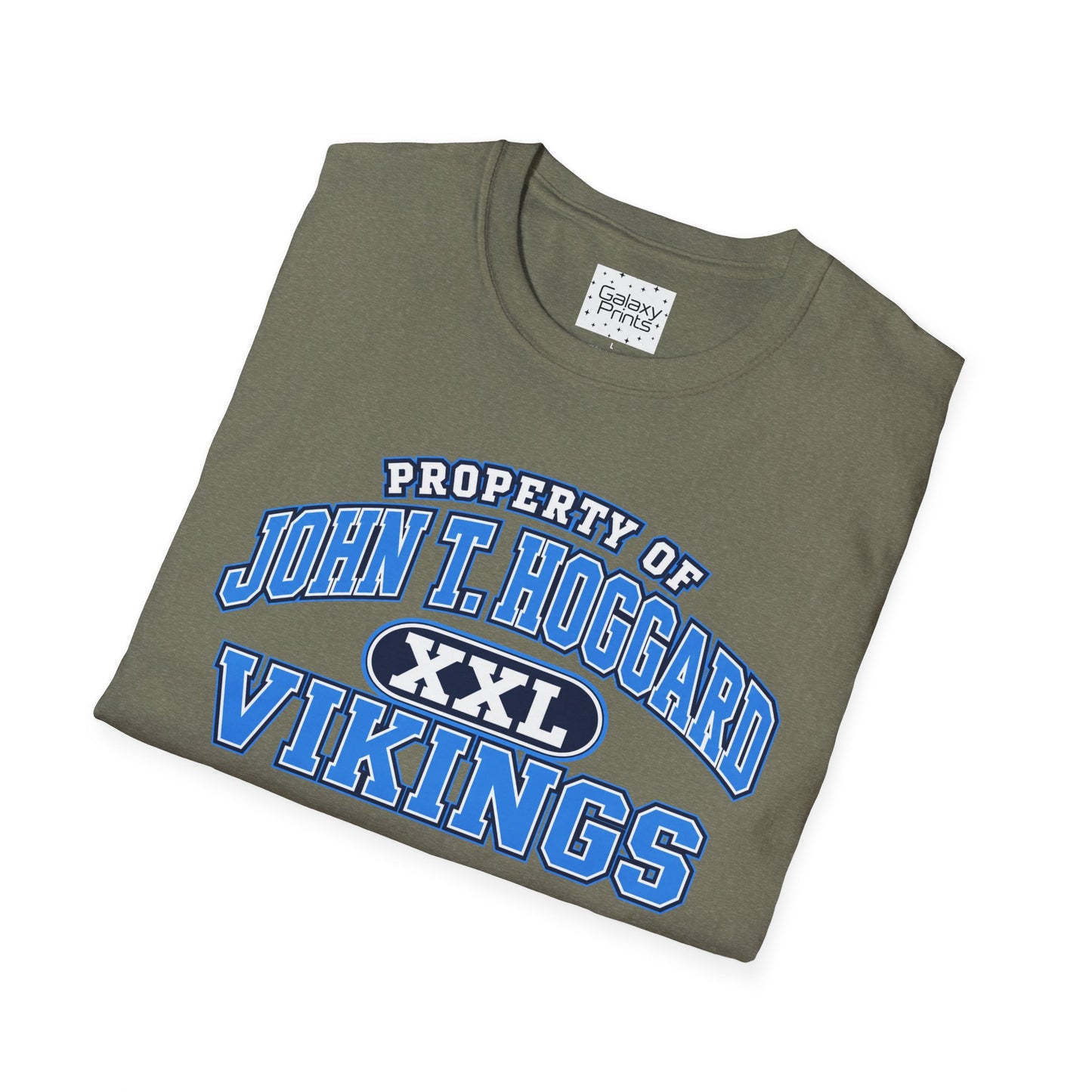 Property of JTH Vikings T‑Shirt XXL — Viking in Power Circle back - Hoggard School Spirit Tee