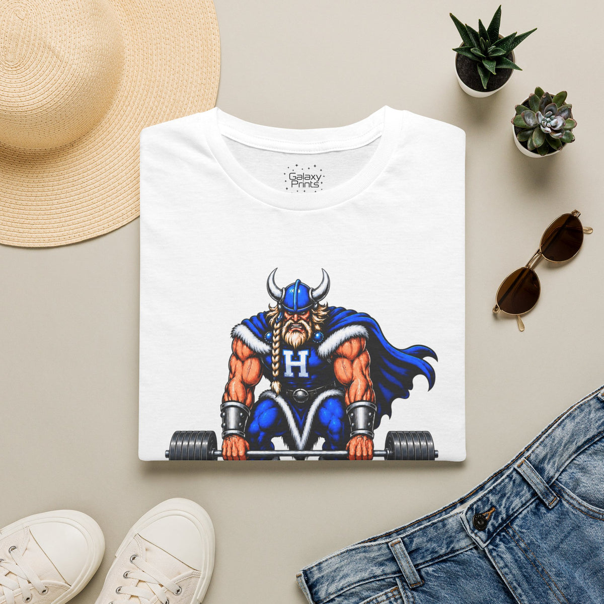 Hoggard Viking Weightlifting T‑Shirt — "We Work the Off Season to Win in Season" - Others Empty