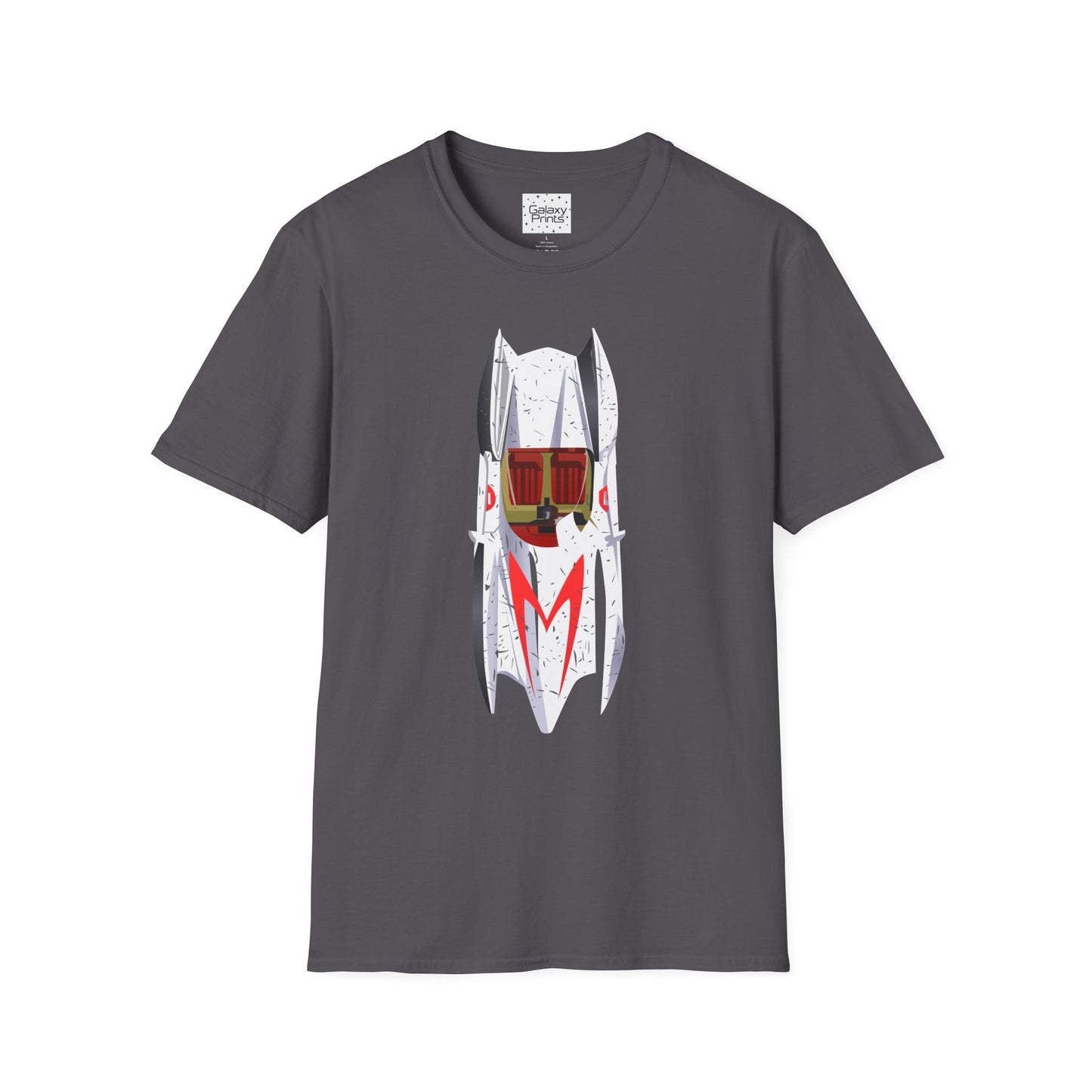 Unisex T-Shirt - POP Culture - 'The MACH 5 Sky view from the Cartoon SPEED RACER - Go Speed Racer, Go Speed Racer, Go Speed Racer, Goooo'