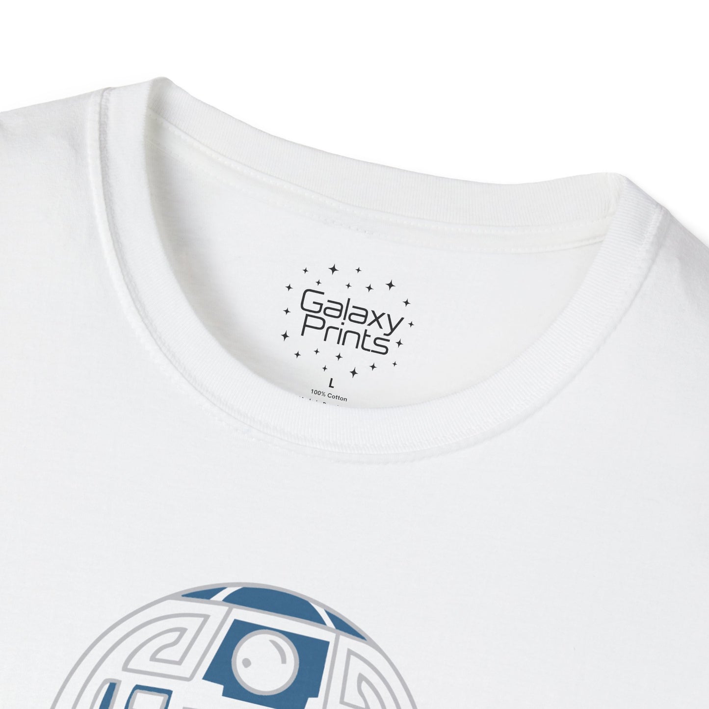 Star Wars Inspired Unisex T-Shirt - R2 D2 Digital Outline Framework Graphic Tee