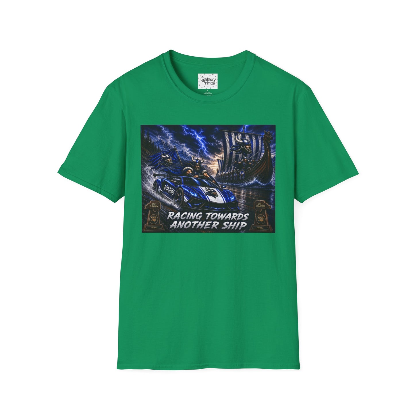 Copy of Unisex T-Shirt - Hoggard Vikings Inspired - Hoggard helmet and 'Domination is a State of Mind' - over our rivals