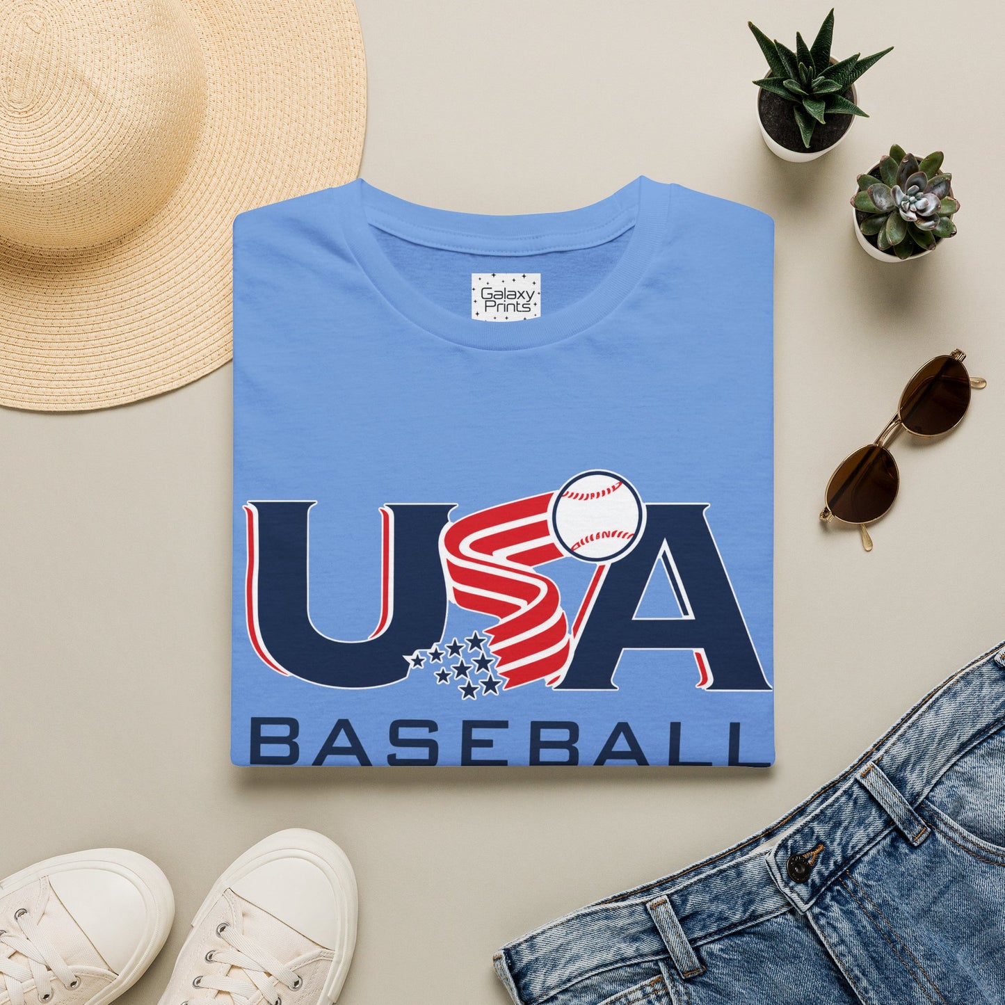 USA Baseball T-Shirt — Patriotic Baseball Team Tee - Why NOT Culture