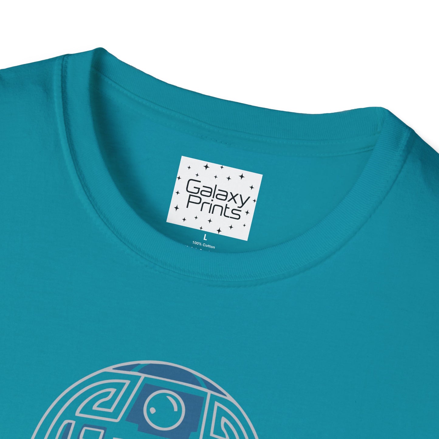 Star Wars Inspired Unisex T-Shirt - R2 D2 Digital Outline Framework Graphic Tee