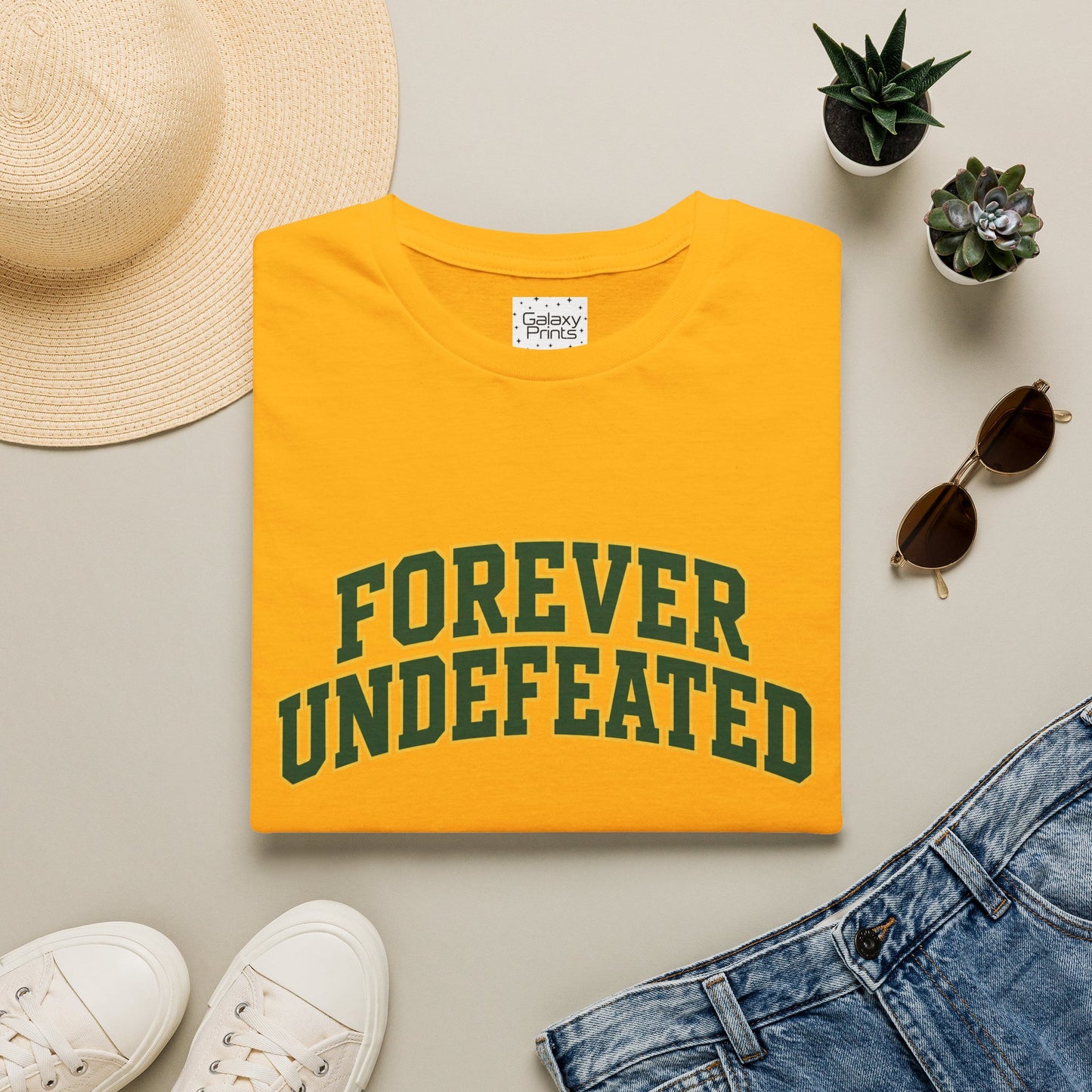 Lees-McRae College Bobcats Vintage Football T-Shirt — Forever Undefeated - Wooden Nickel / Chip