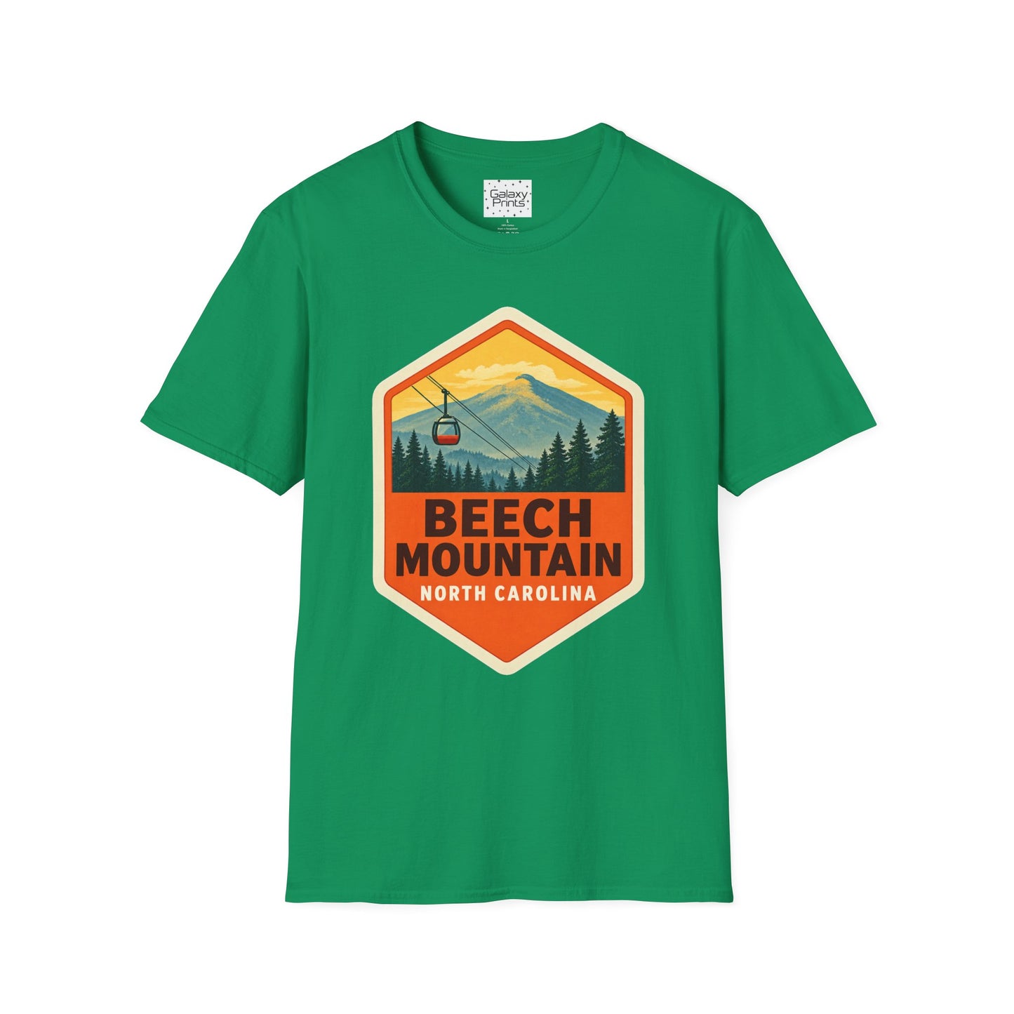 Beech Mountain NC Graphic T-Shirt Diamond — Mountain Ski Lift Vintage look