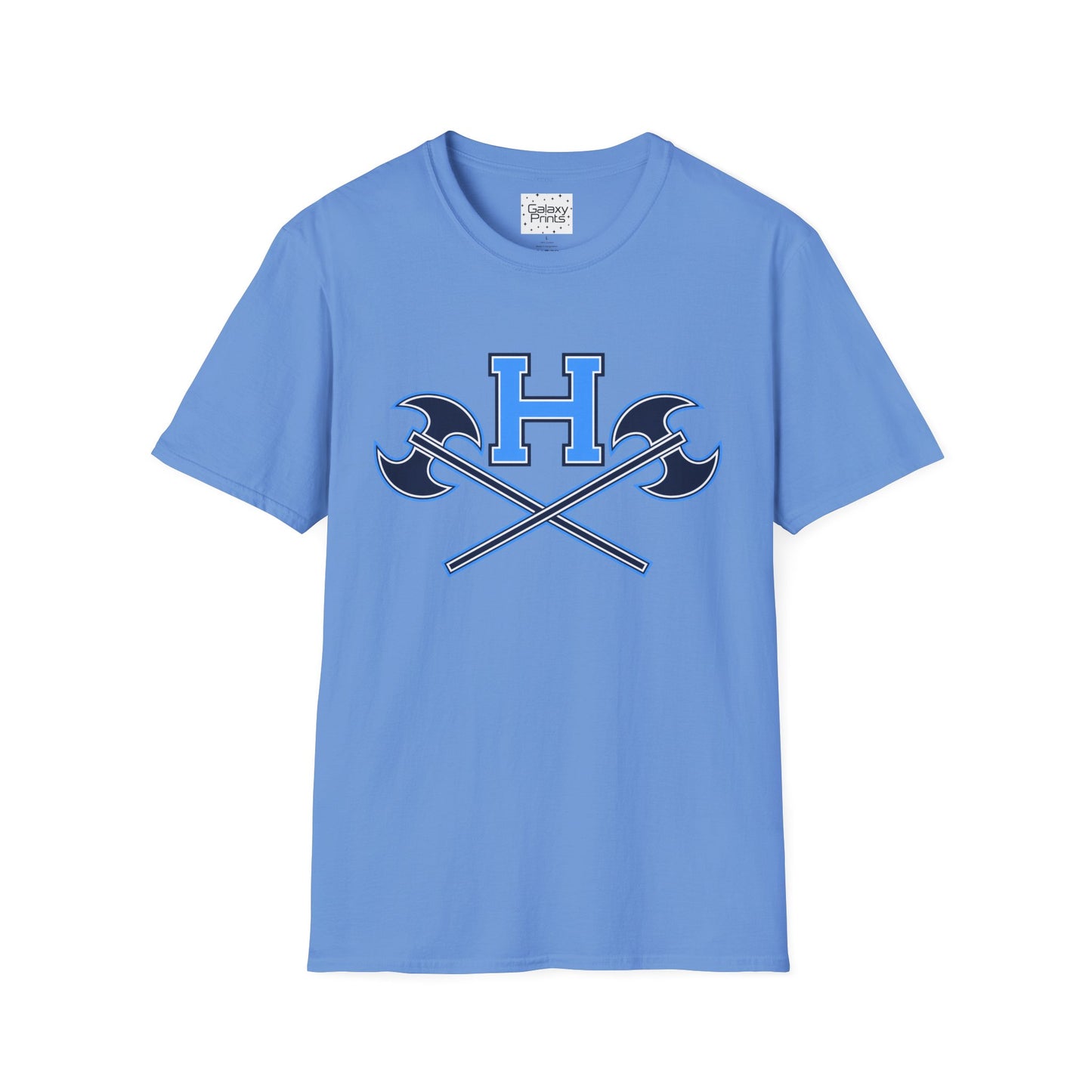 Hoggard - H w/ Axes T-Shirt – Blue 'H' with Crossed Battle Axes Graphic Spirit Tee