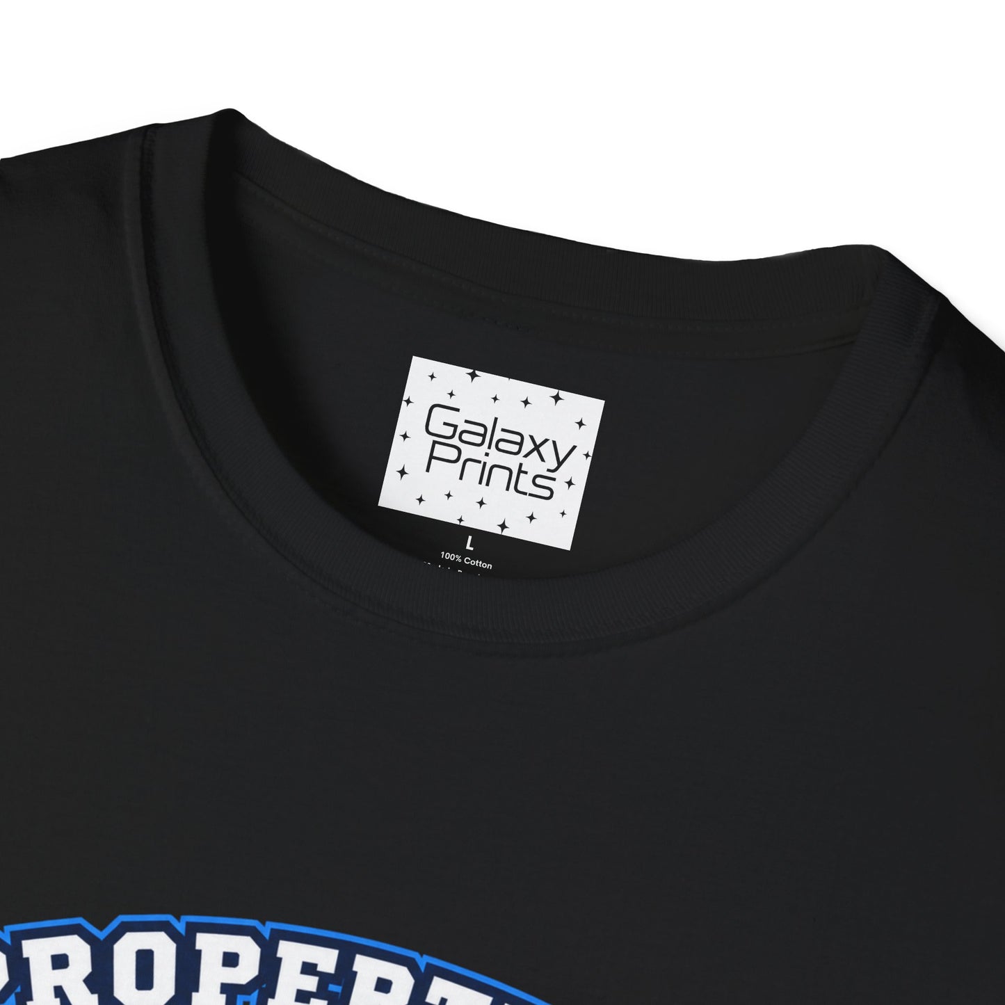 Property of JTH Vikings T‑Shirt L — Viking in Power Circle back - Hoggard School Spirit Tee