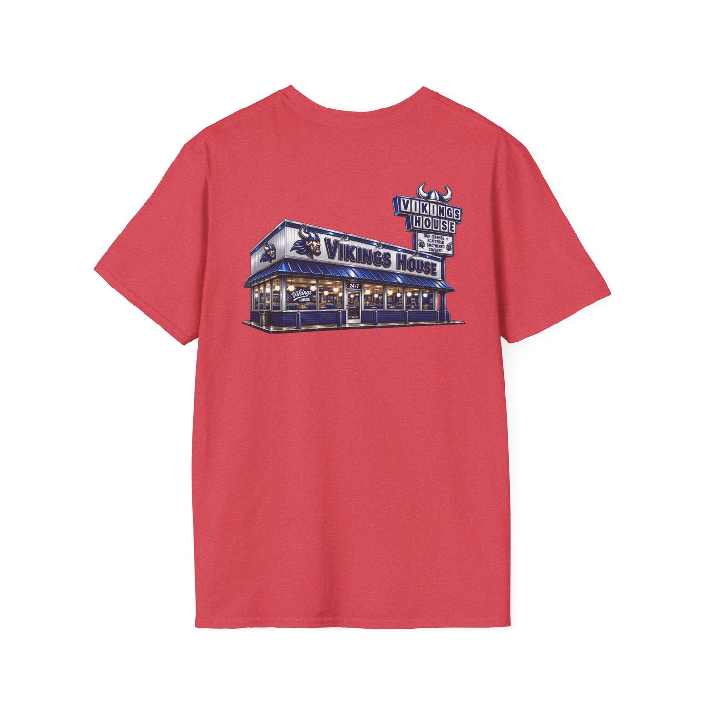Vikings House - Getting Served — Hoggard School Spirit Tee - Scattered Smothered Covered