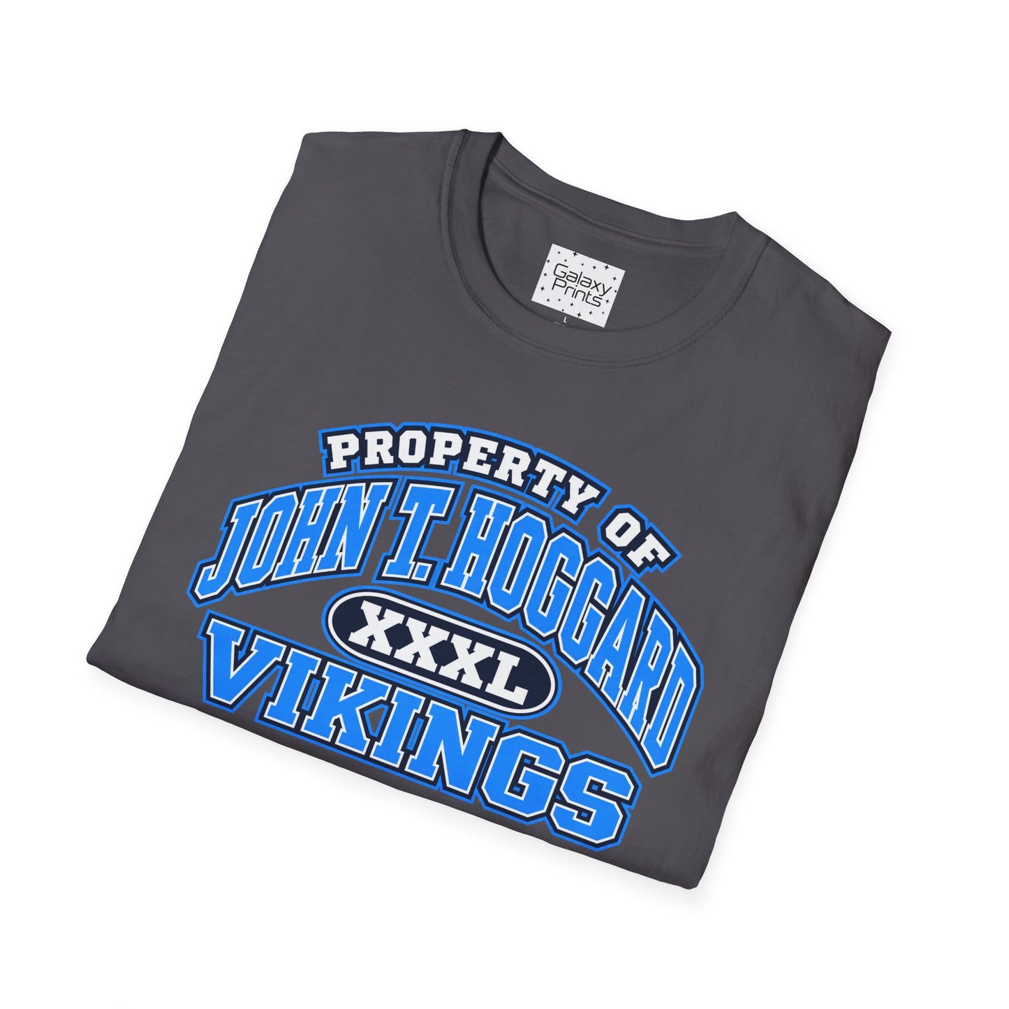Property of JTH Vikings T‑Shirt  XXXL — Viking in Power Circle back - Hoggard School Spirit Tee