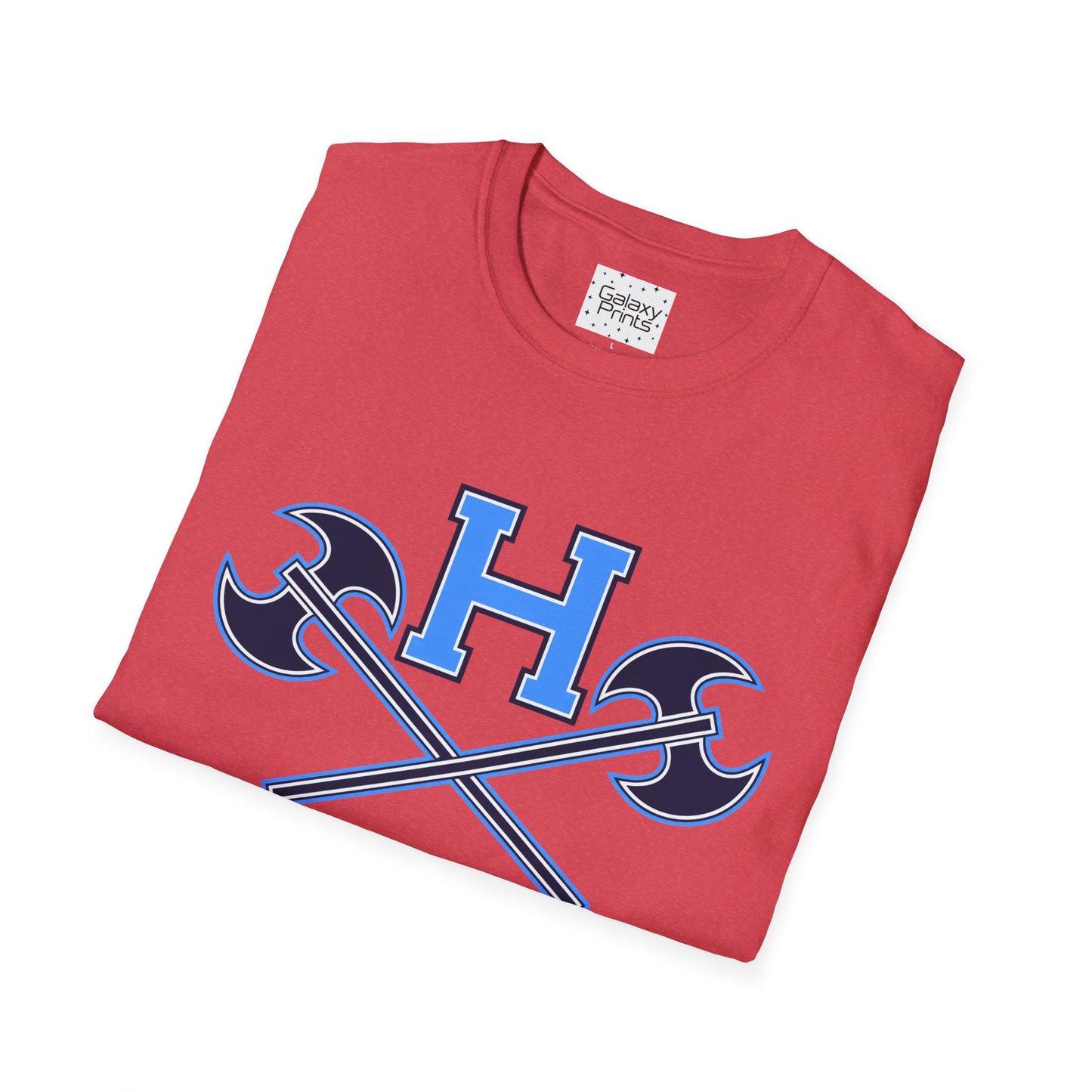 Hoggard - H w/ Axes T-Shirt – Blue 'H' with Crossed Battle Axes Graphic Spirit Tee