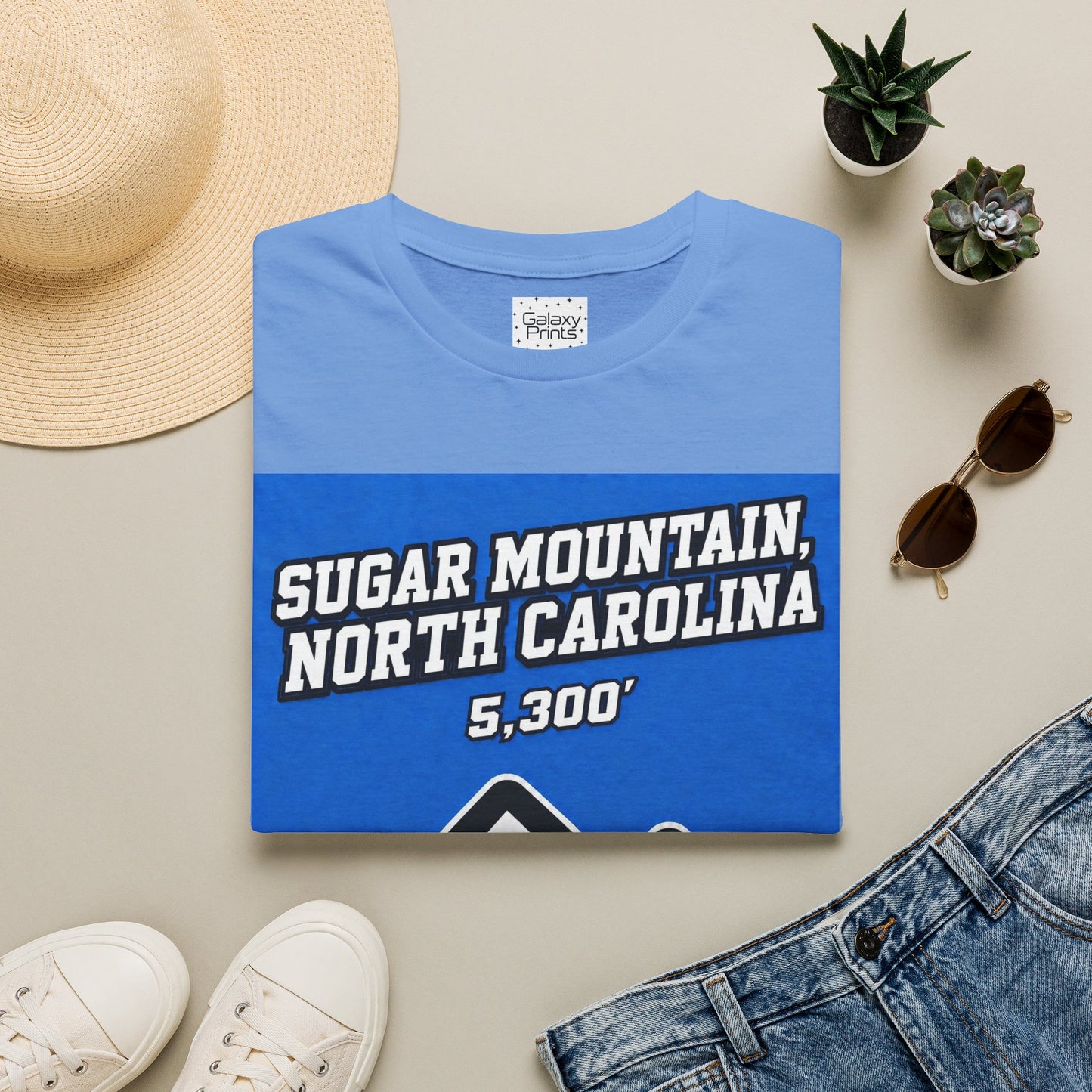Sugar Mountain North Carolina T-Shirt – 5,300' Drinking Town with Skiing Problem - Graphic Tee
