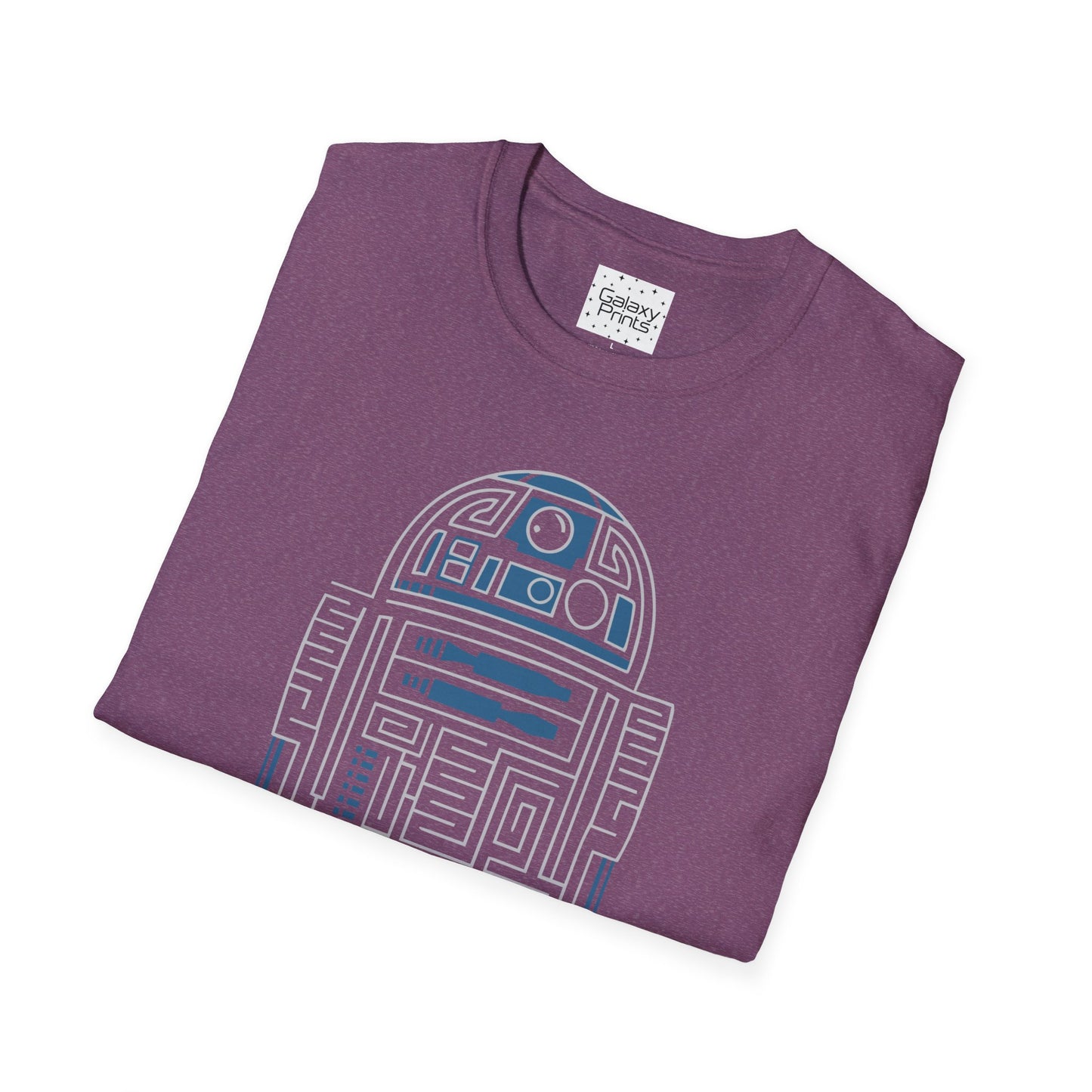 Star Wars Inspired Unisex T-Shirt - R2 D2 Digital Outline Framework Graphic Tee