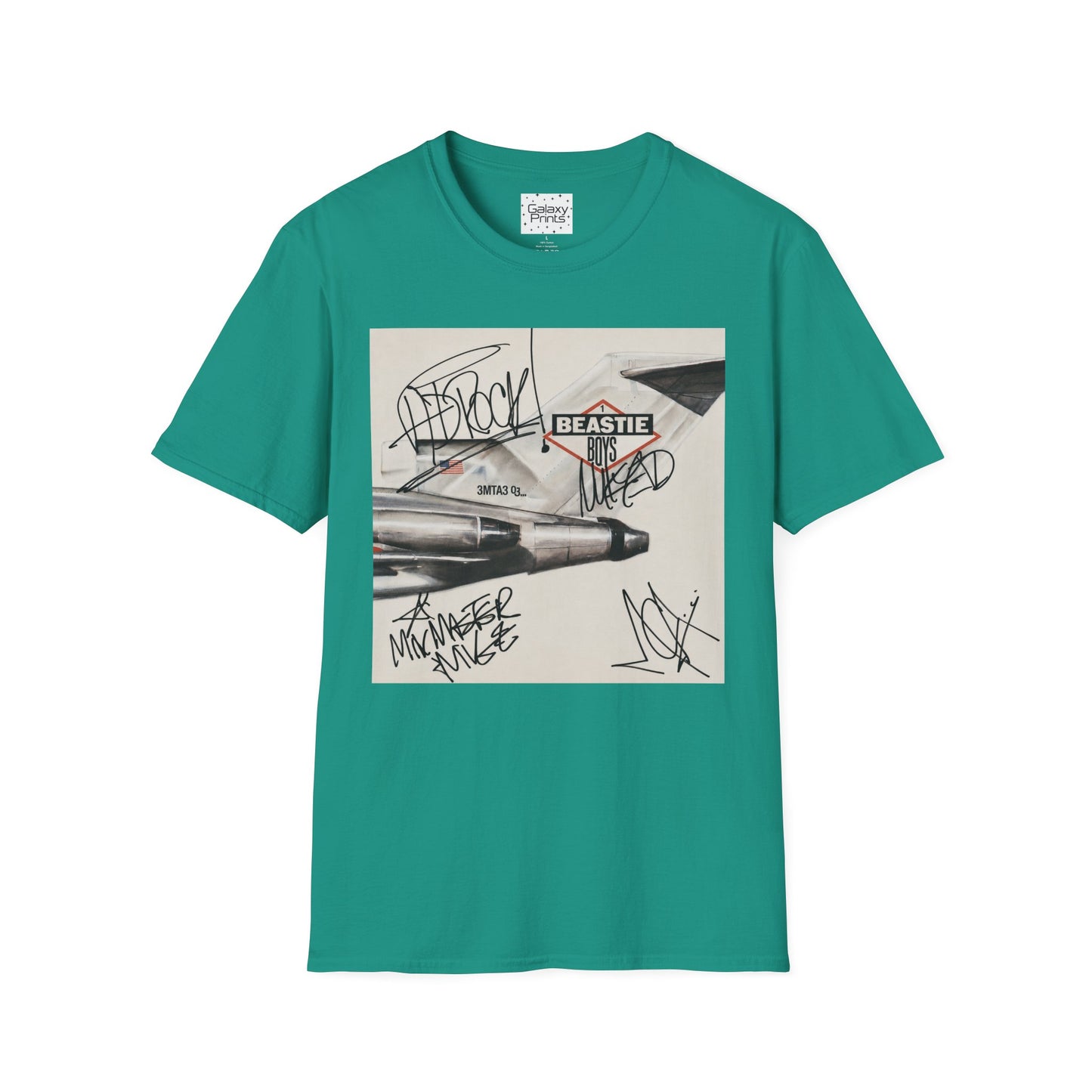 B-Boys "Licensed to Ill" Autographed Band T-Shirt - Graffiti