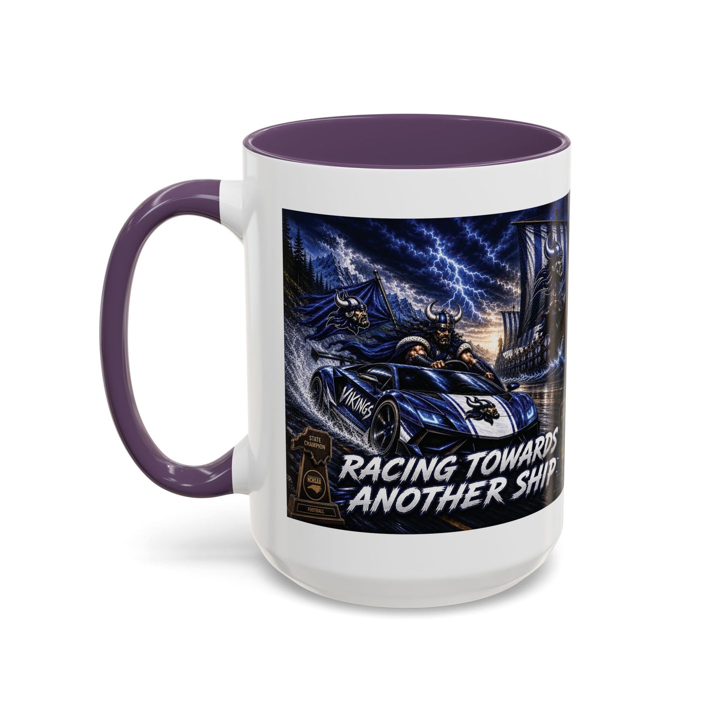 Hoggard Vikings Stylish Accent Coffee Mug  "Race to another Ship" and "Dive in the fast lane"- Perfect for Daily Brew & Gifts